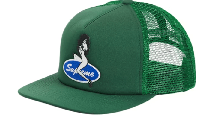 Supreme Pin Up Mesh Back 5-Panel Green (FW23) Hats