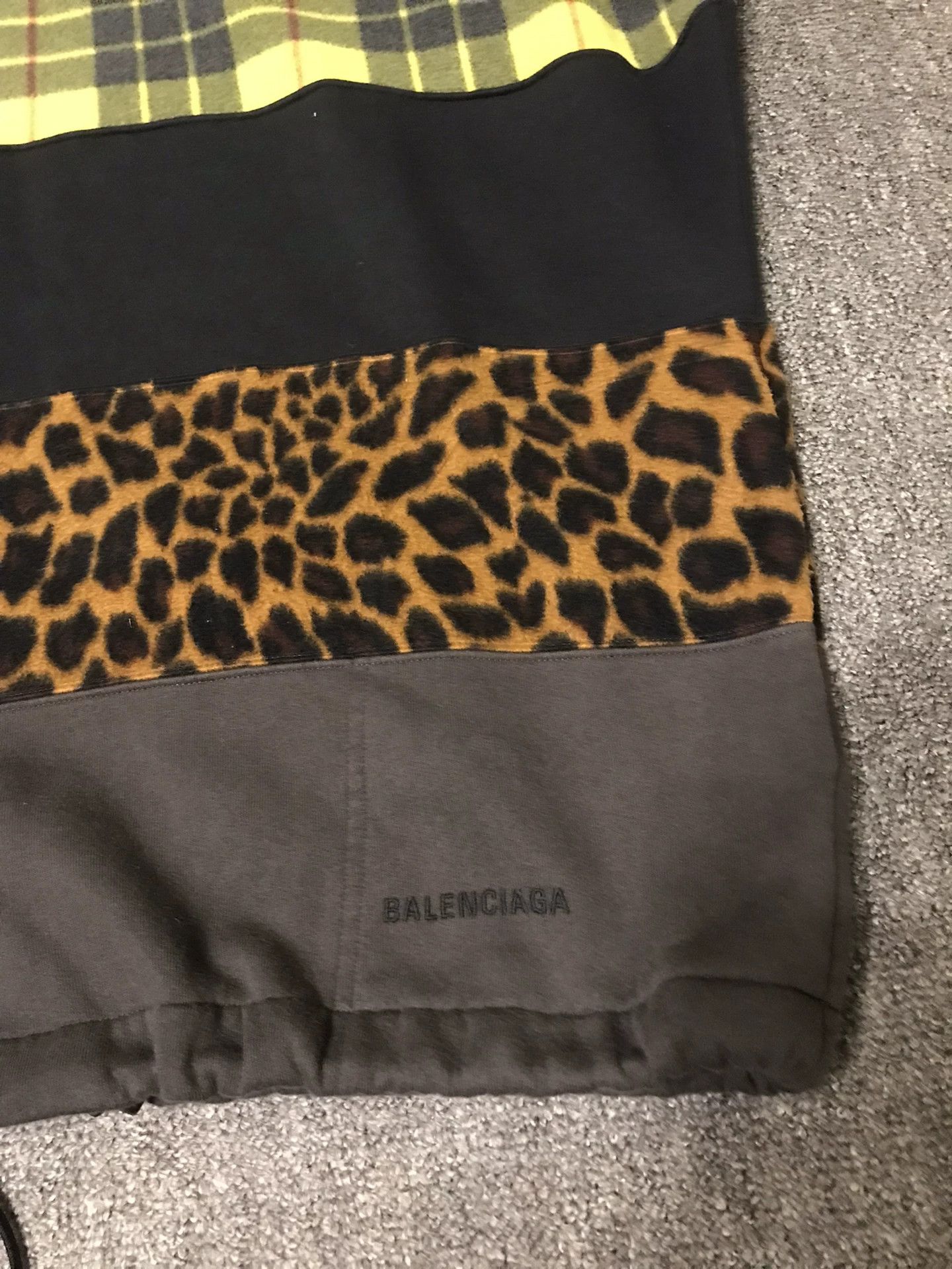 Balenciaga Balenciaga OS Fleece-Lined Half-Zip Colorblocked S Hoodie Size US S / EU 44-46 / 1 - 5 Thumbnail
