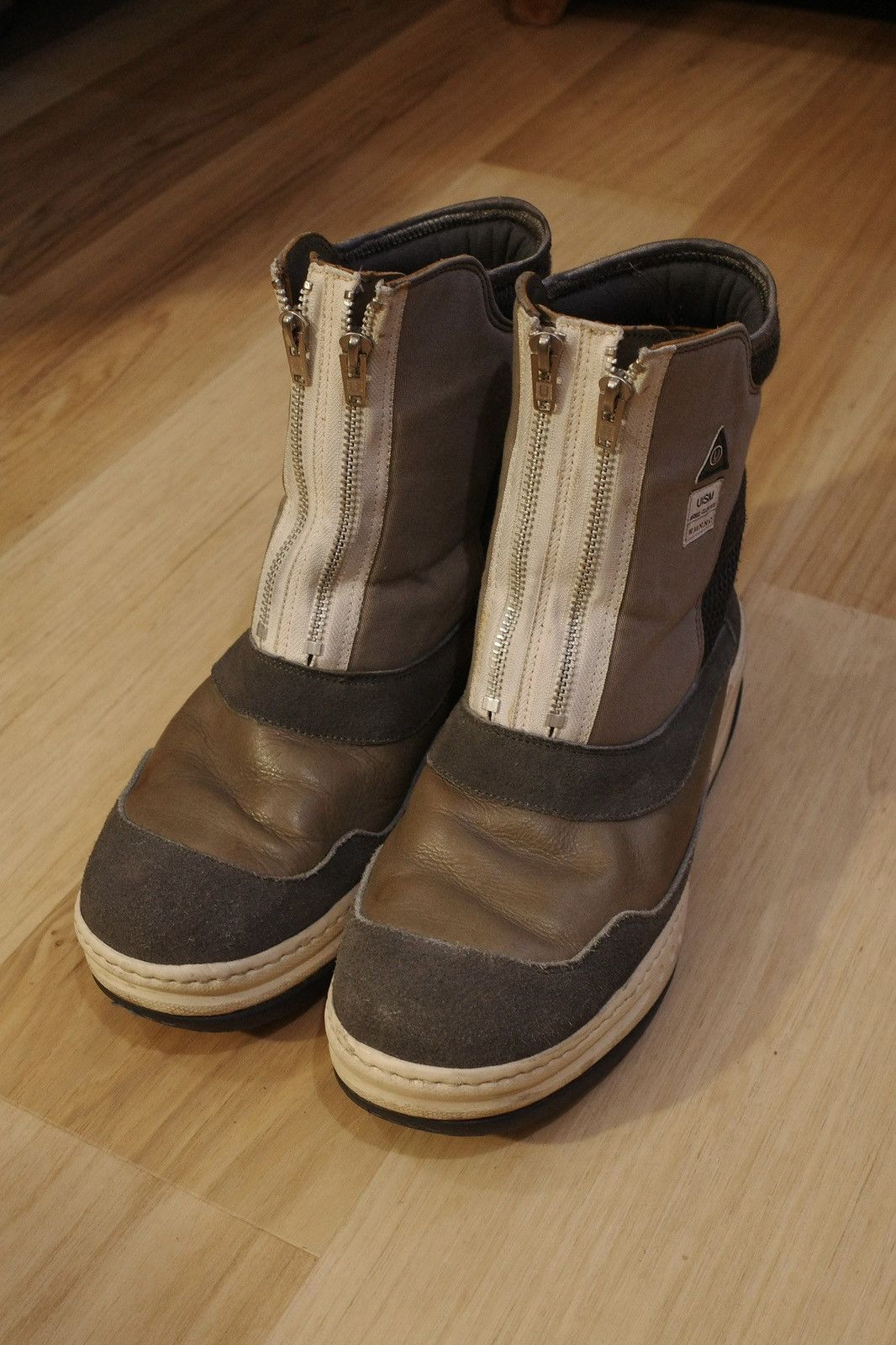 Undercover Undercover AW07 “Rebel Clothes” W.M.N.N.C. Double Zip Boots Size US 10 / EU 43 - 1 Thumbnail
