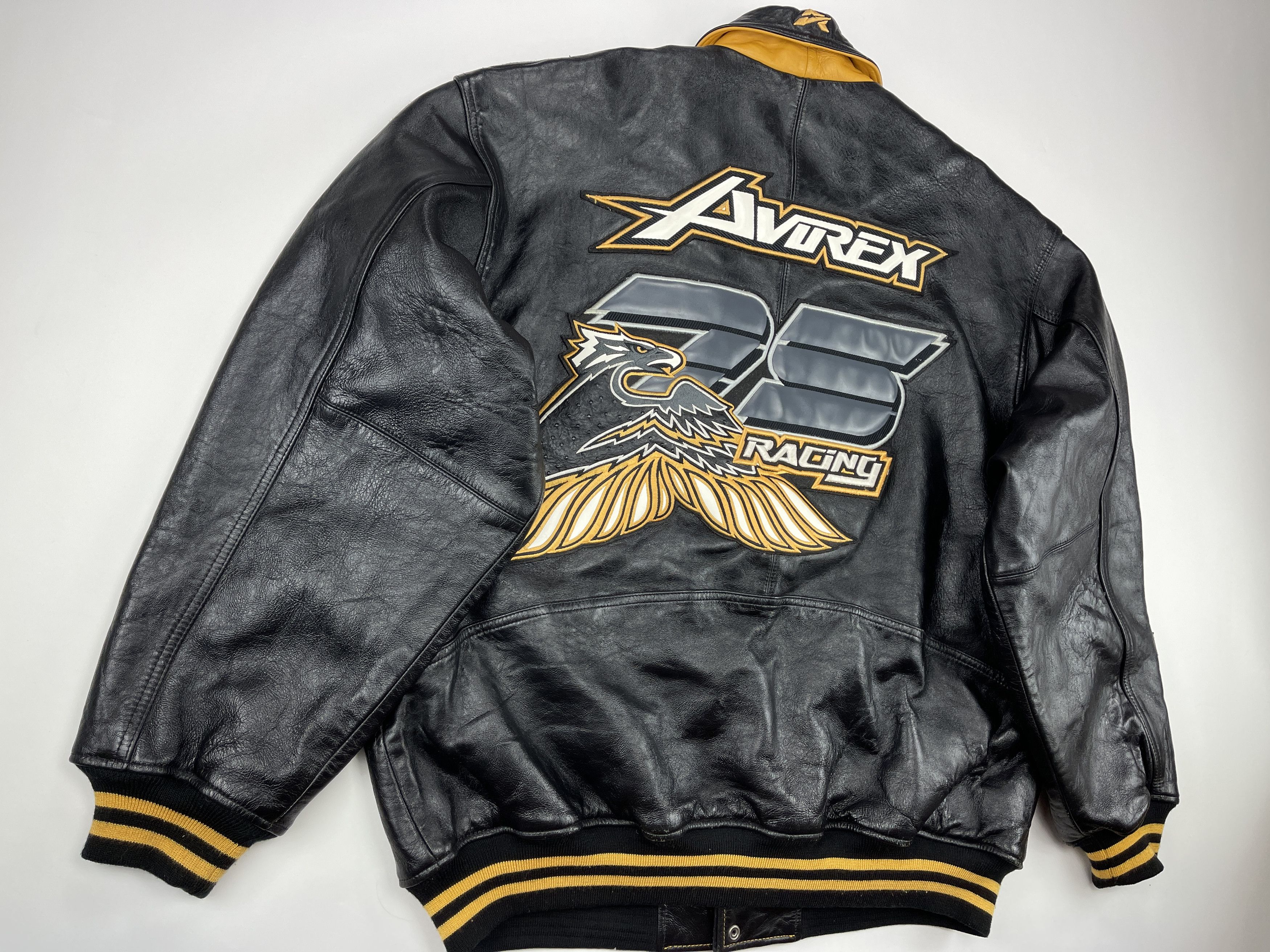 Avirex AVIREX leather jacket, 25th Racing, vintage, 90s hip hop XXL Size US XXL / EU 58 / 5 - 3 Thumbnail