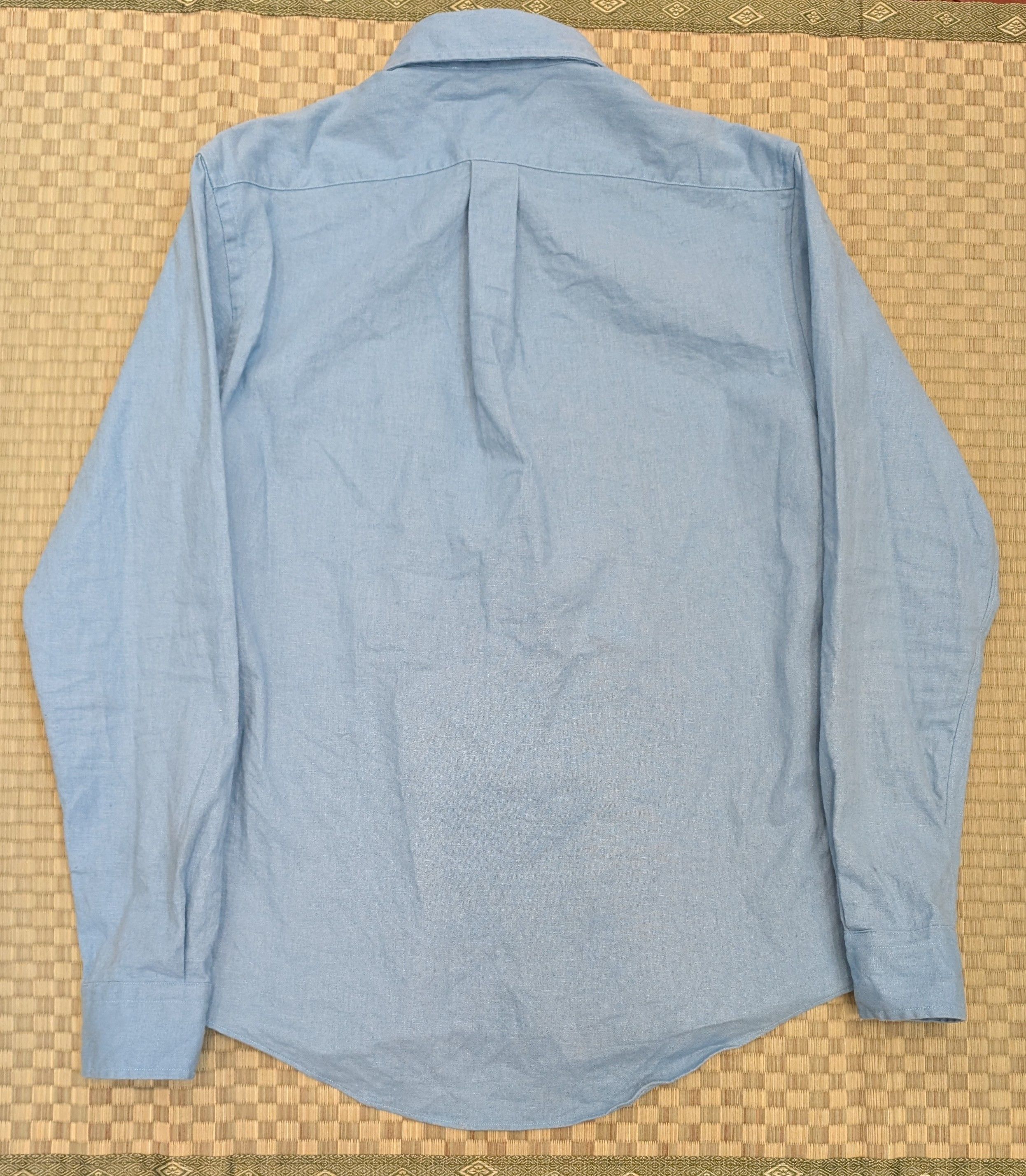 Raleigh Denim Raleigh Denim Workshop Linen Cotton Oxford Shirt Light Blue Size US S / EU 44-46 / 1 - 2 Thumbnail