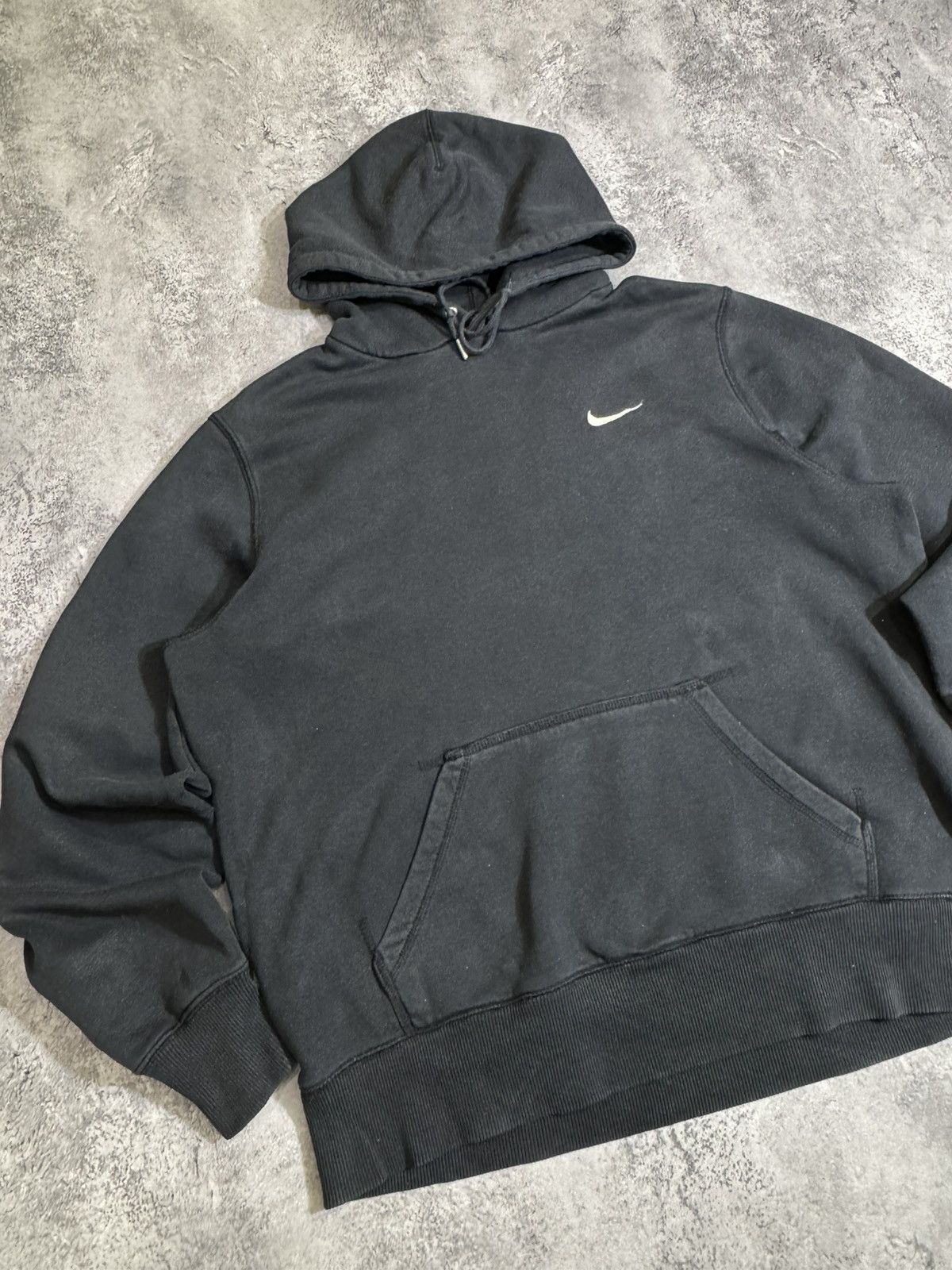 Nike × Vintage Hoodie Nike Vintage Mini Swoosh Y2k Style Black Size US L / EU 52-54 / 3 - 2 Thumbnail