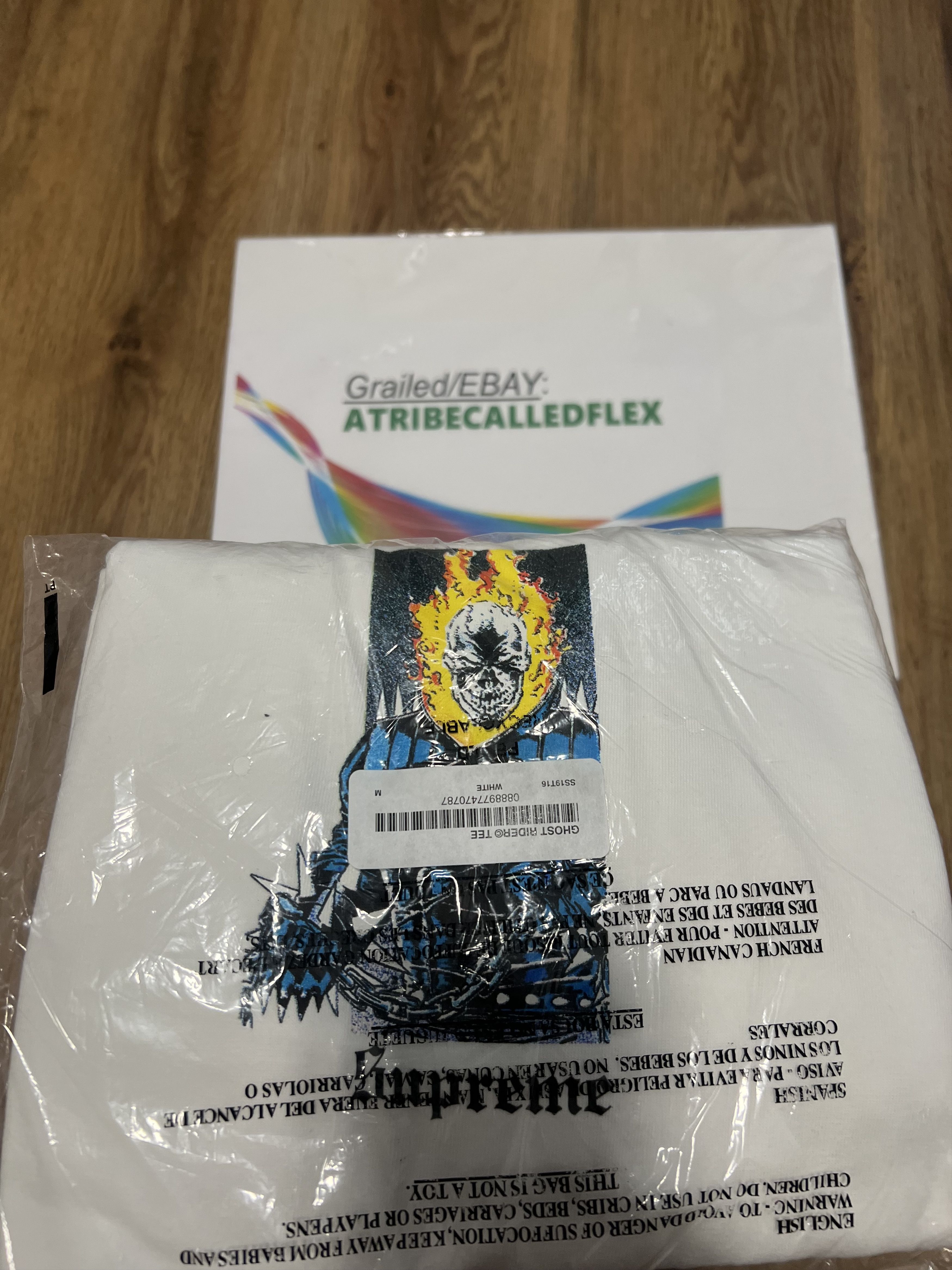 Supreme Supreme Ghost Rider Tee in white size Medium Size US M / EU 48-50 / 2 - 1 Thumbnail