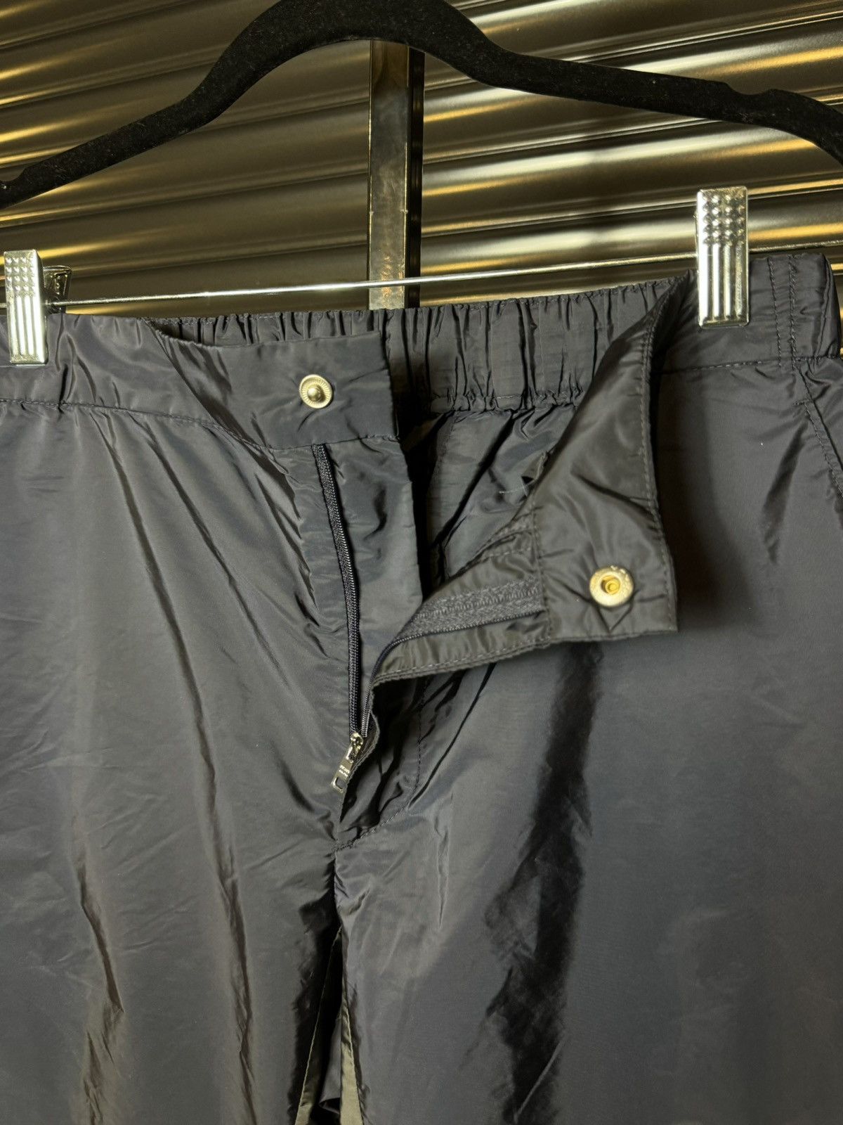 Prada Prada Re-Nylon Patch Logo Navy Nylon Track Pants - Size 50 Size US 32 / EU 48 - 8 Thumbnail