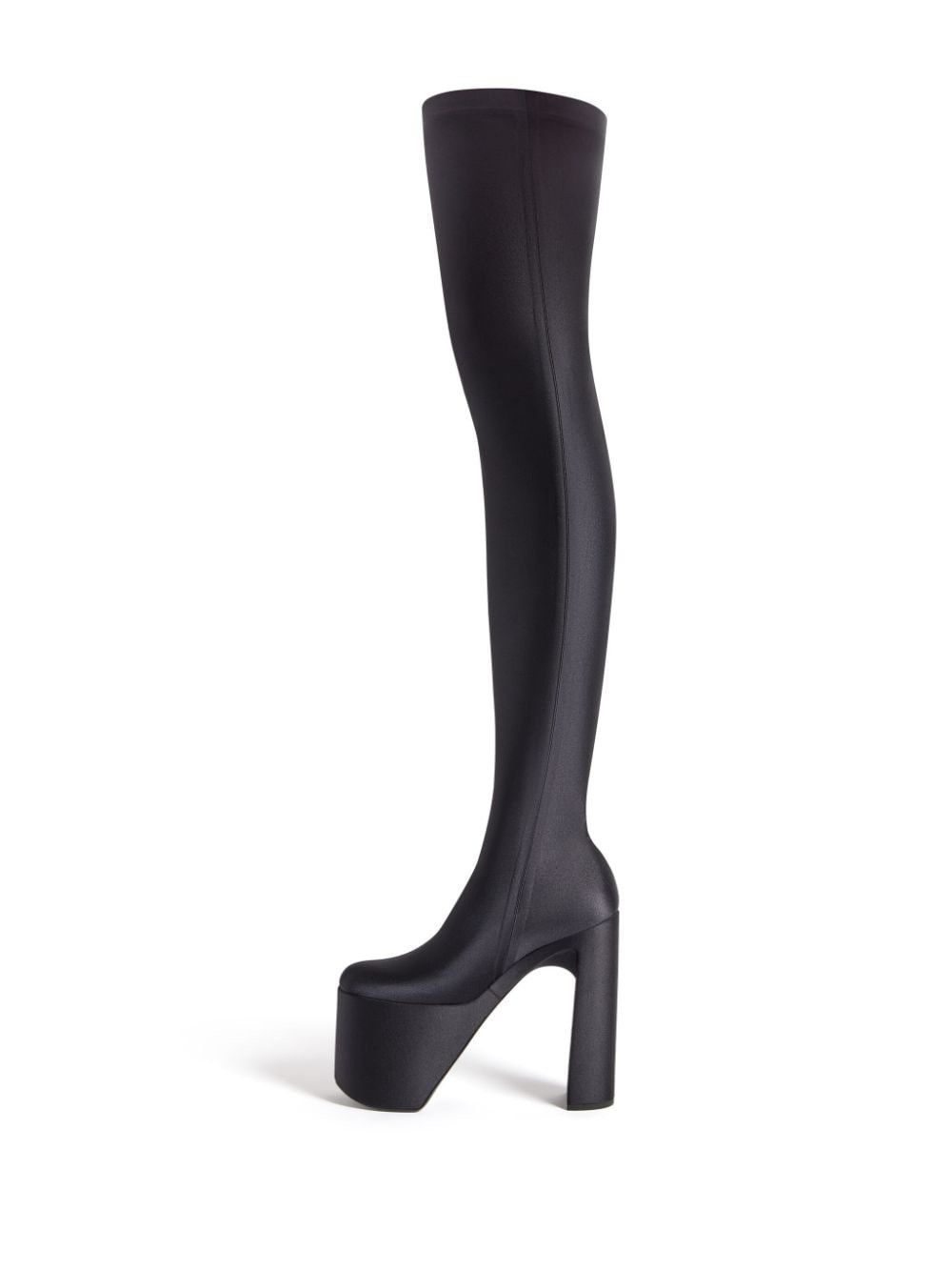 Balenciaga o1w1db10625 Camden 160mm Over-The-Knee Boots in Black Size US 7 / IT 37 - 4 Thumbnail