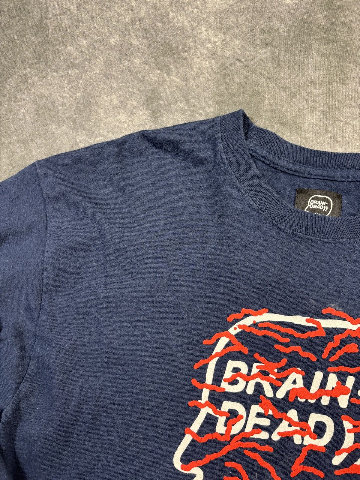 Brain Dead Brain Dead Longsleeve Shirt Long Sleeve Graphic Tee Navy Blu Size US M / EU 48-50 / 2 - 7 Thumbnail