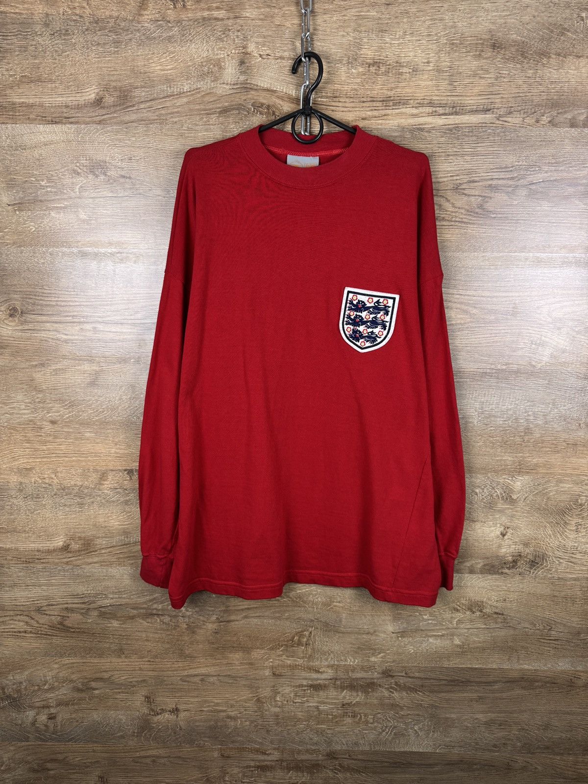 Vintage Mens Vintage England jersey cotton national team sweatshirt Size US XL / EU 56 / 4 - 1 Thumbnail
