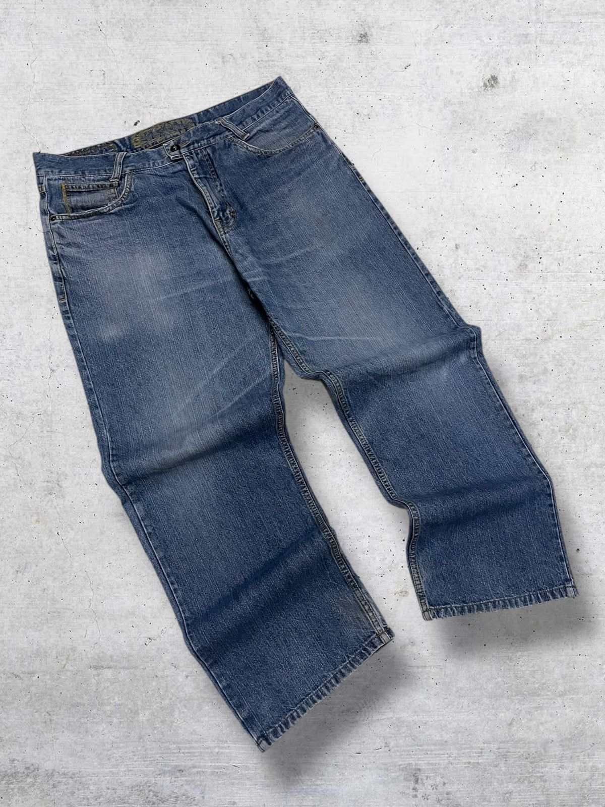 Sessions VINTAGE SESSIONS STREETWEAR DESIGNER US BAGGY DENIM STYLE Size US 34 / EU 50 - 2 Thumbnail