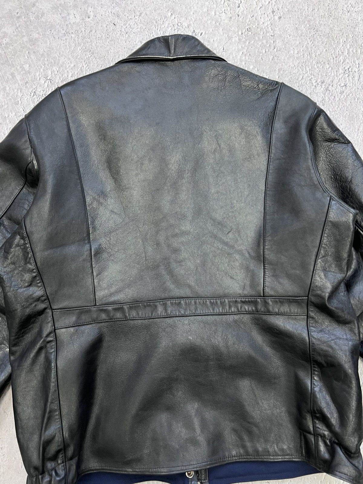 Vintage Vintage Y2K Oversized Biker Racing Track Leather Jacket Size US L / EU 52-54 / 3 - 14 Thumbnail
