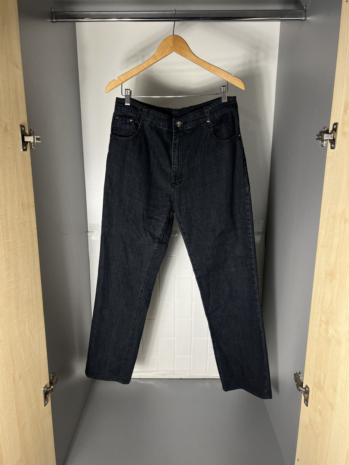Emporio Armani VINTAGE EMPORIO ARMANI JEANS ITALIAN DESIGNER CASUAL Y2K 90s Size US 38 / EU 54 - 7 Thumbnail