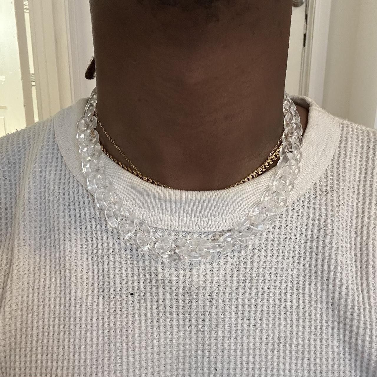 Vintage Y2K 2000s Infinity Link Translucent See-thru Hip Hop Chain Size ONE SIZE - 5 Thumbnail