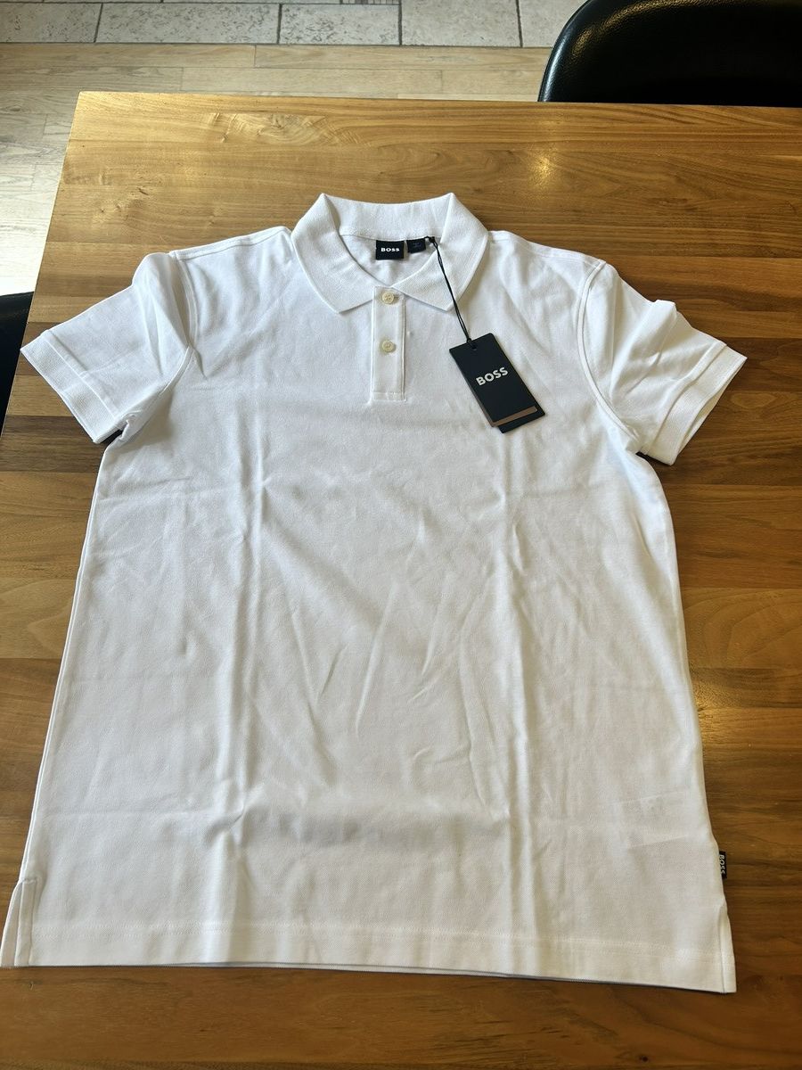 Hugo Boss Hugo Boss Classic Polo in White Size US L / EU 52-54 / 3 - 2 Thumbnail