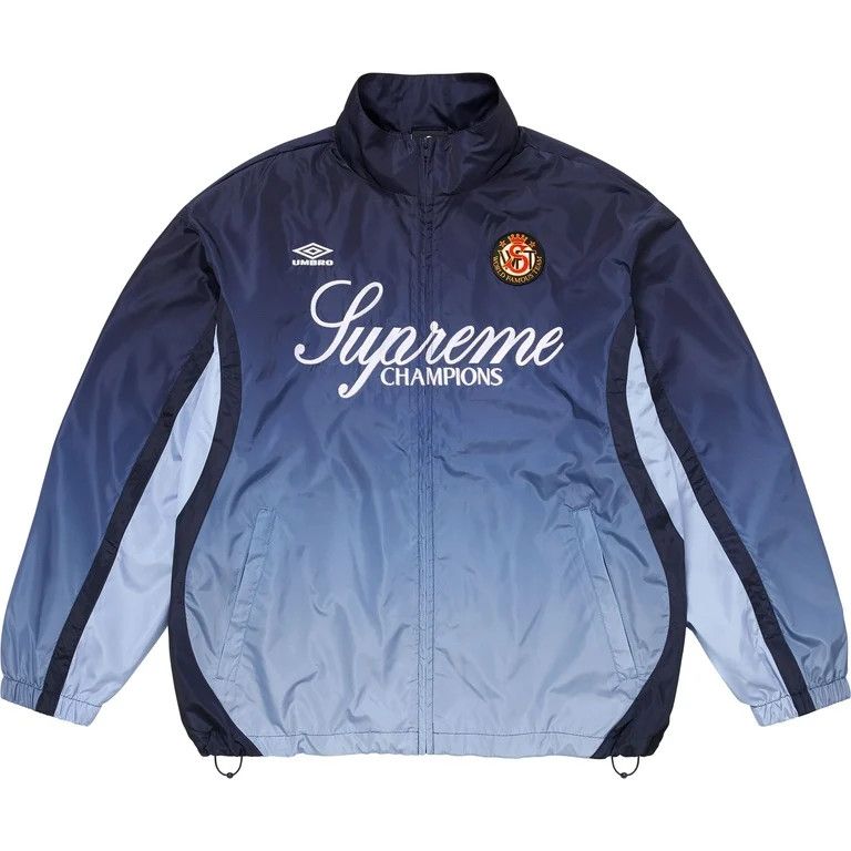 Supreme × Umbro Gradient Track Jacket Navy Size US M / EU 48-50 / 2 - 1 Thumbnail