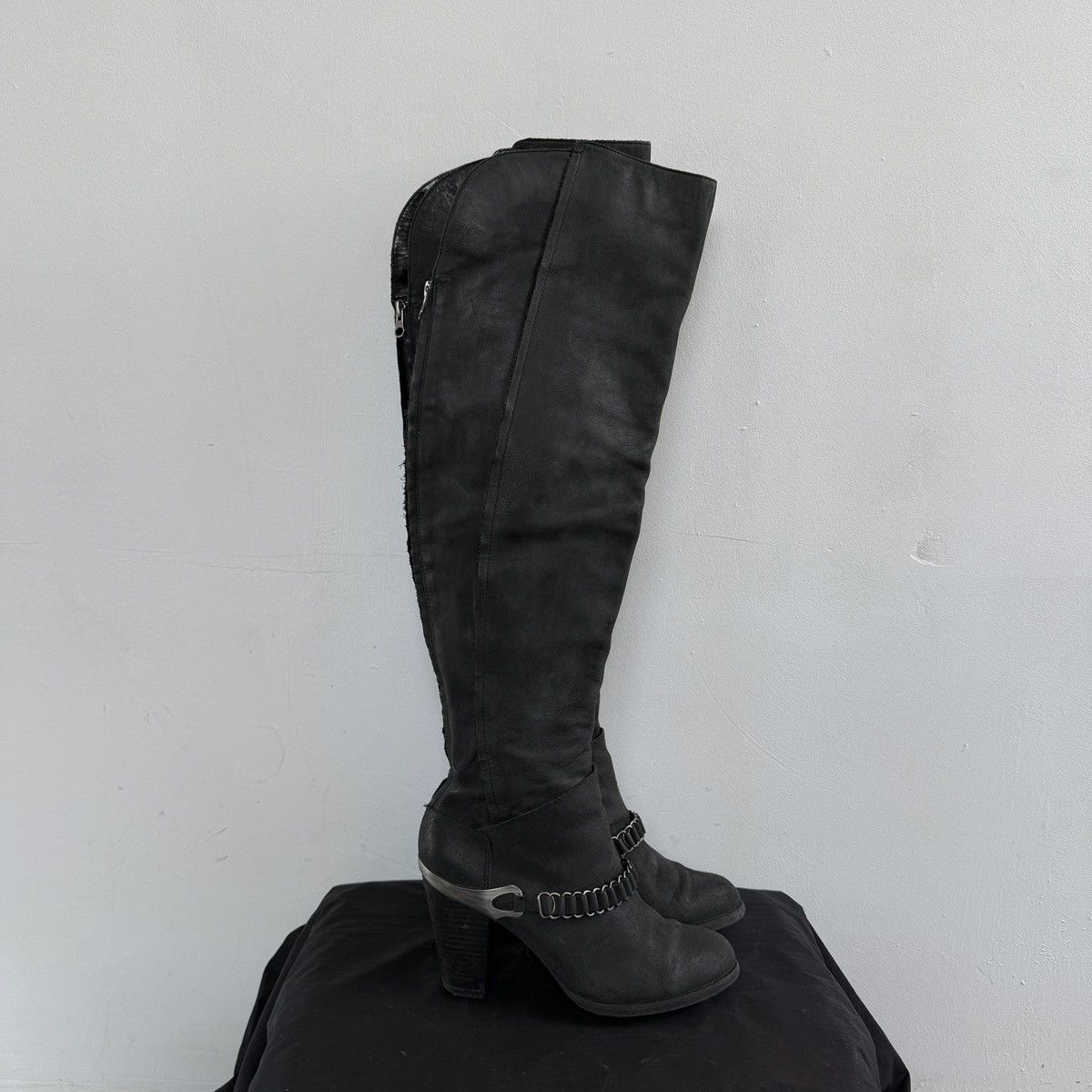 Vintage Miss Sixty Melody Over The Knee Real Leather Boots