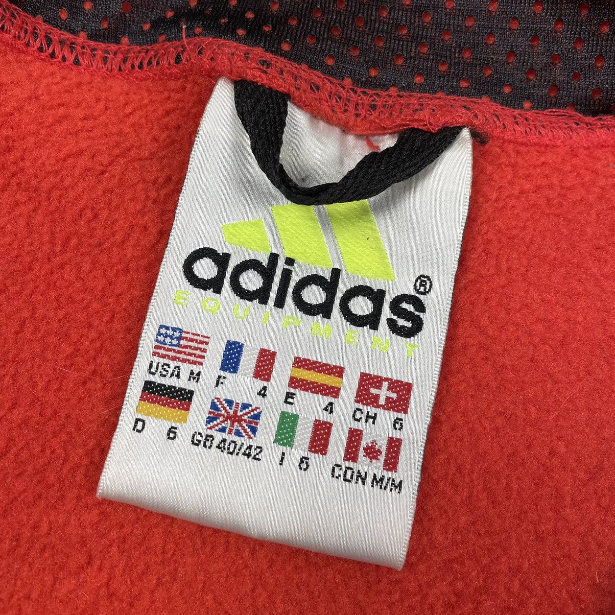 Adidas × Equipment × Vintage Vintage Adidas Equipment Fleece Jacket Size US M / EU 48-50 / 2 - 9 Thumbnail