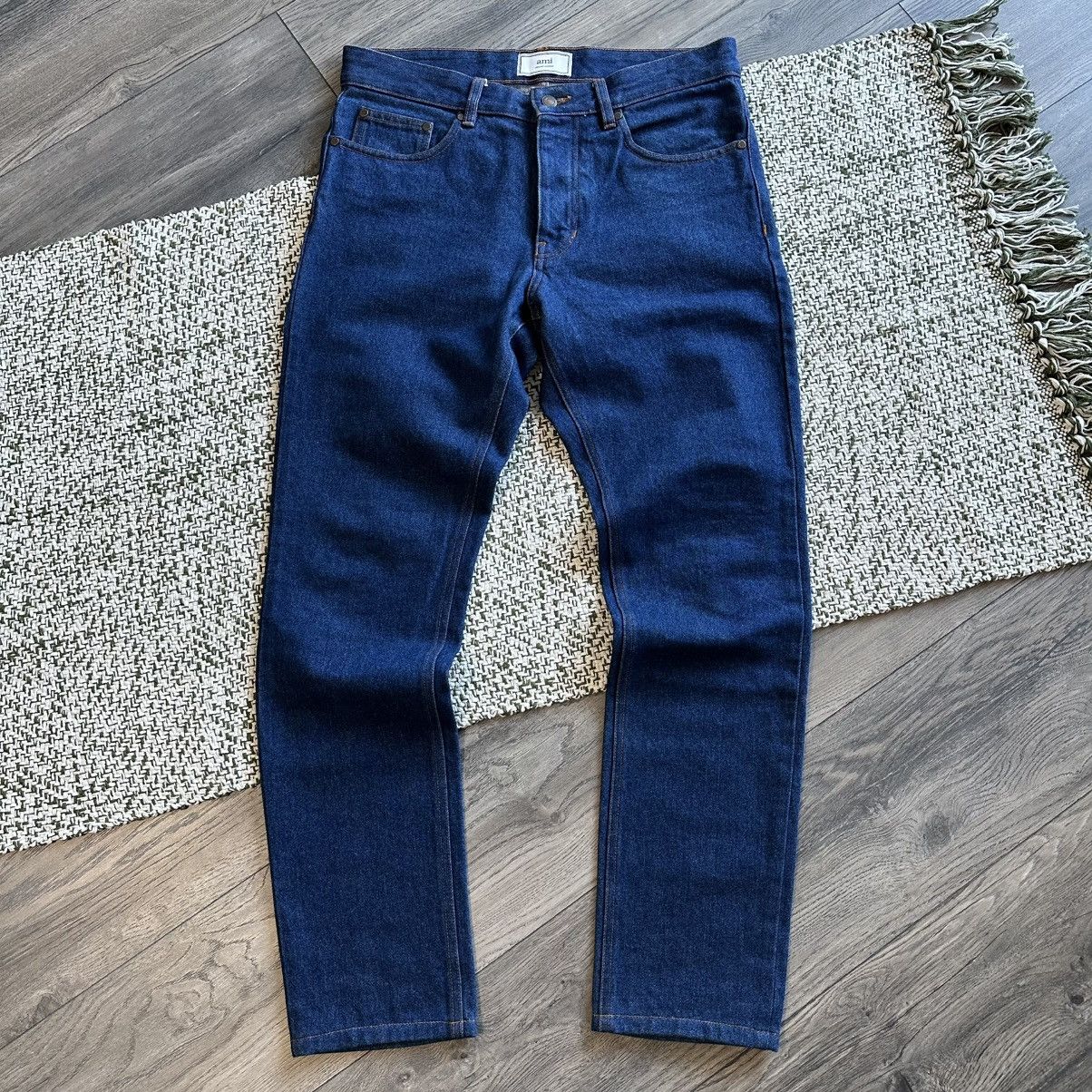 AMI AMI PARIS Alexandre Mattiussi 408 Indigo Rince Jeans Size US 30 / EU 46 - 1 Thumbnail