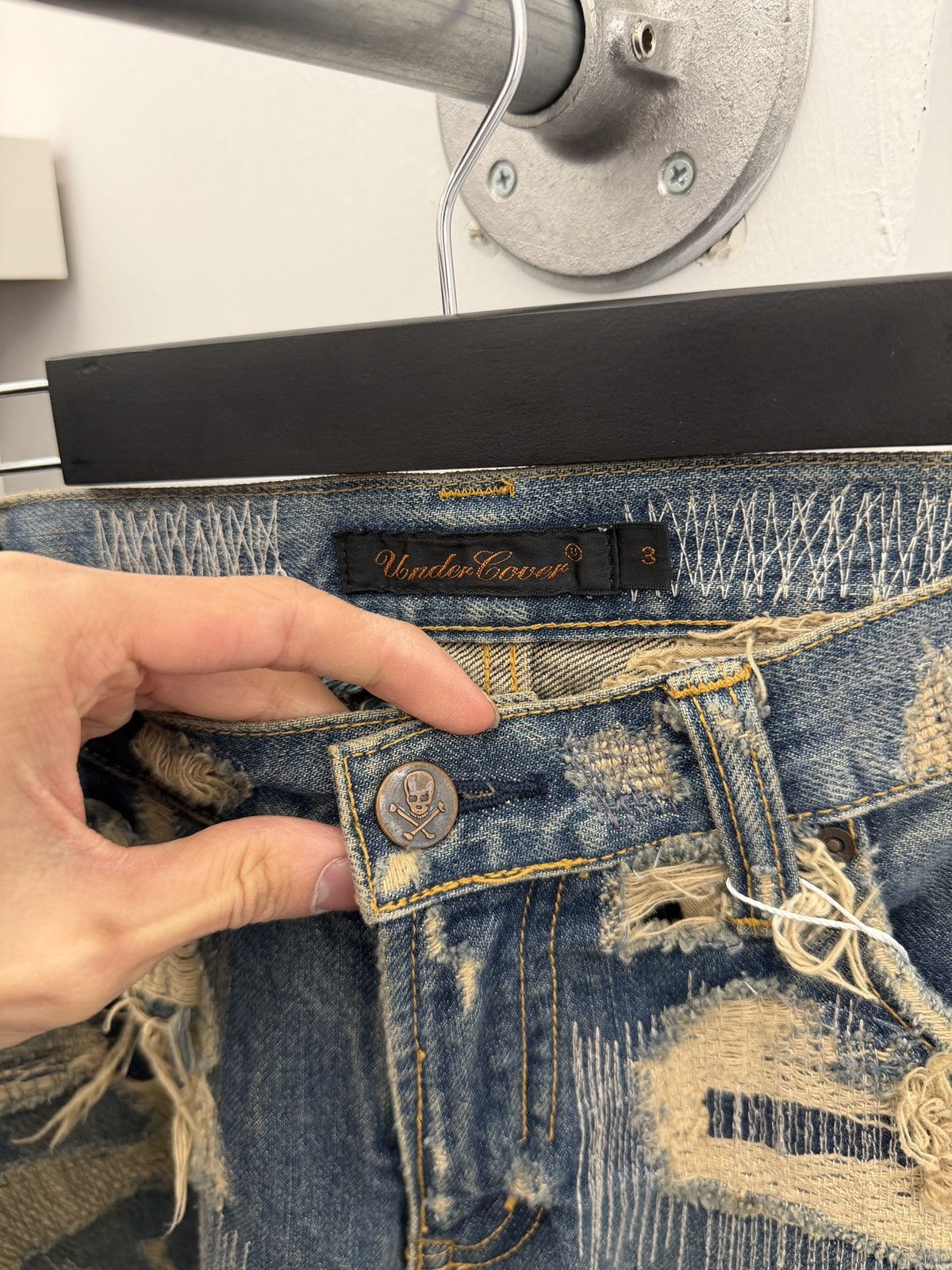Undercover AW05 85 ARTS AND CRAFT DENIM JEANS Size US 32 / EU 48 - 9 Thumbnail