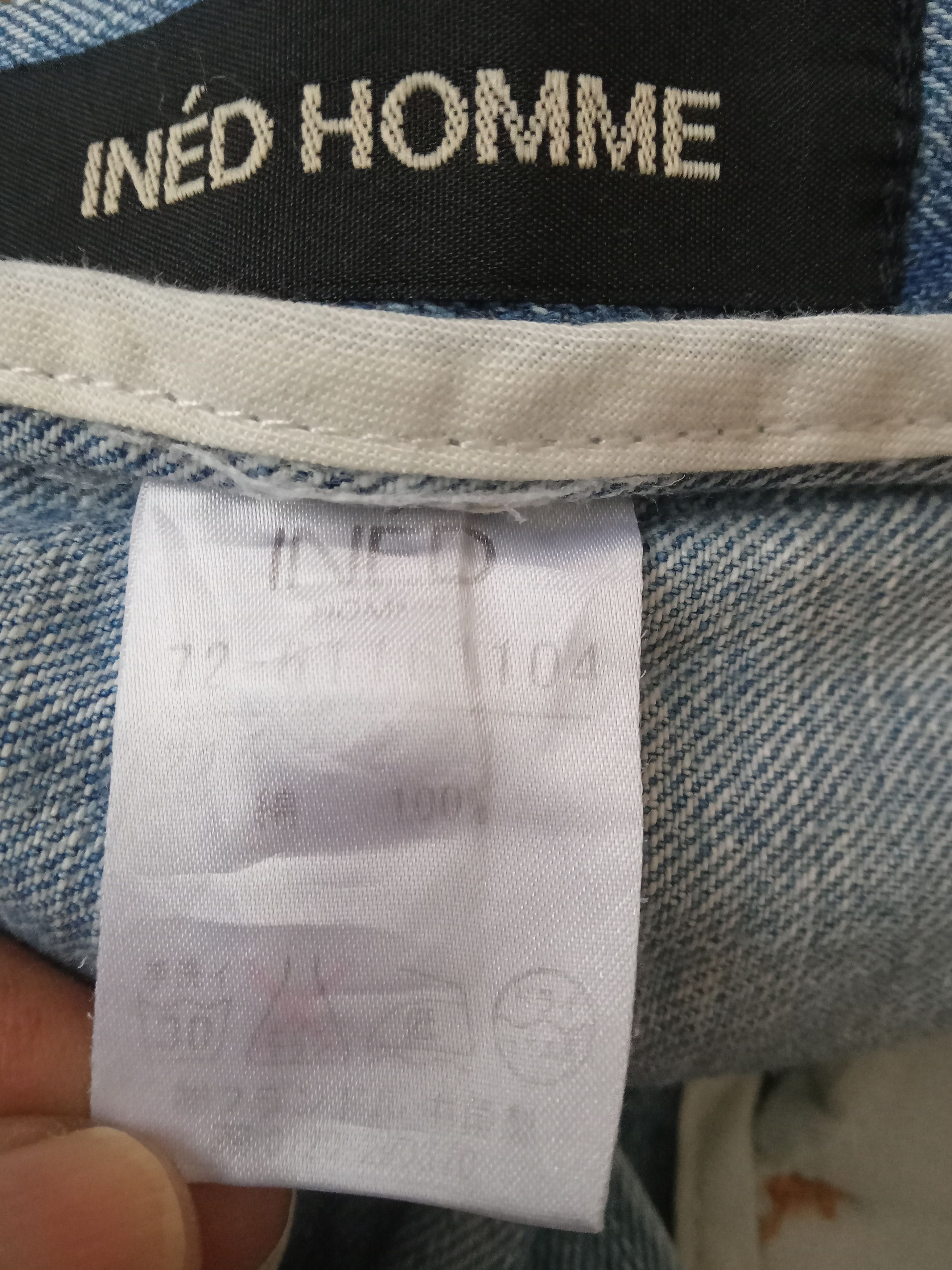 Japanese Brand × Yohji Yamamoto Vintage Ined Homme Distressed Flare Jeans Size US 32 / EU 48 - 4 Thumbnail