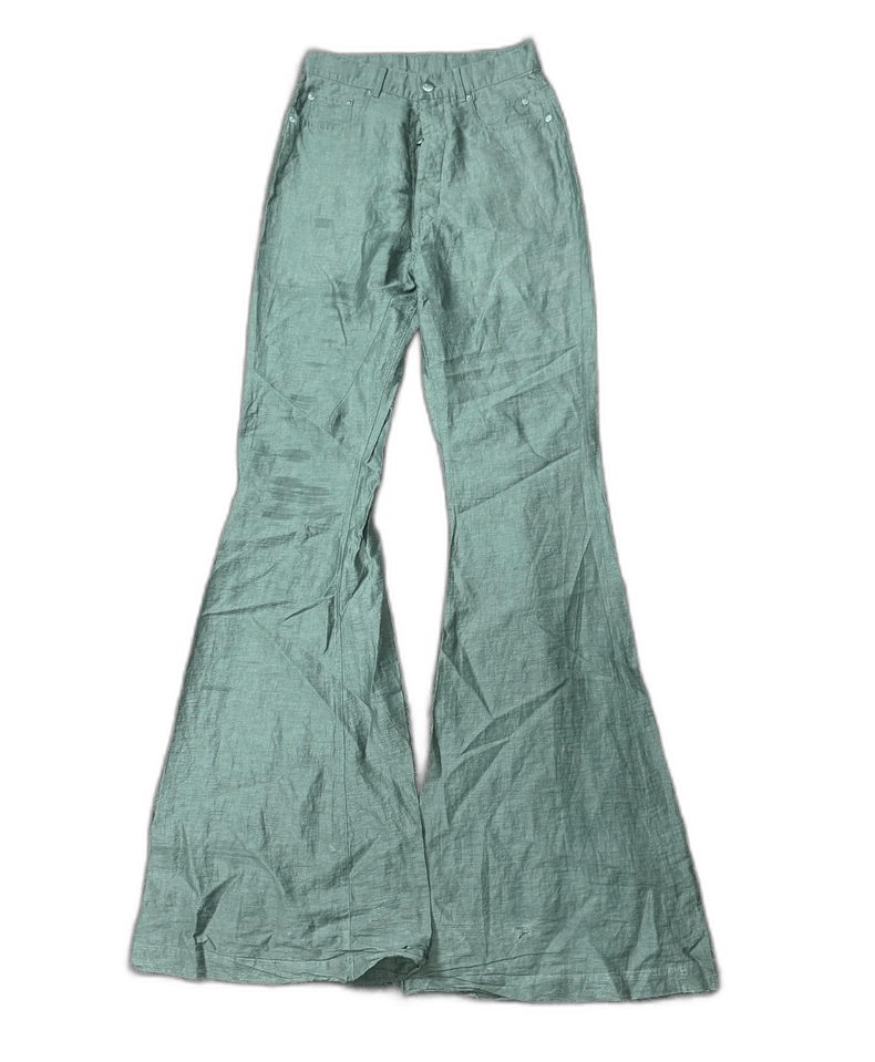 Rick Owens Rick Owens 23SS Green Bootcut Pants Size US 28 / EU 44 - 1 Thumbnail