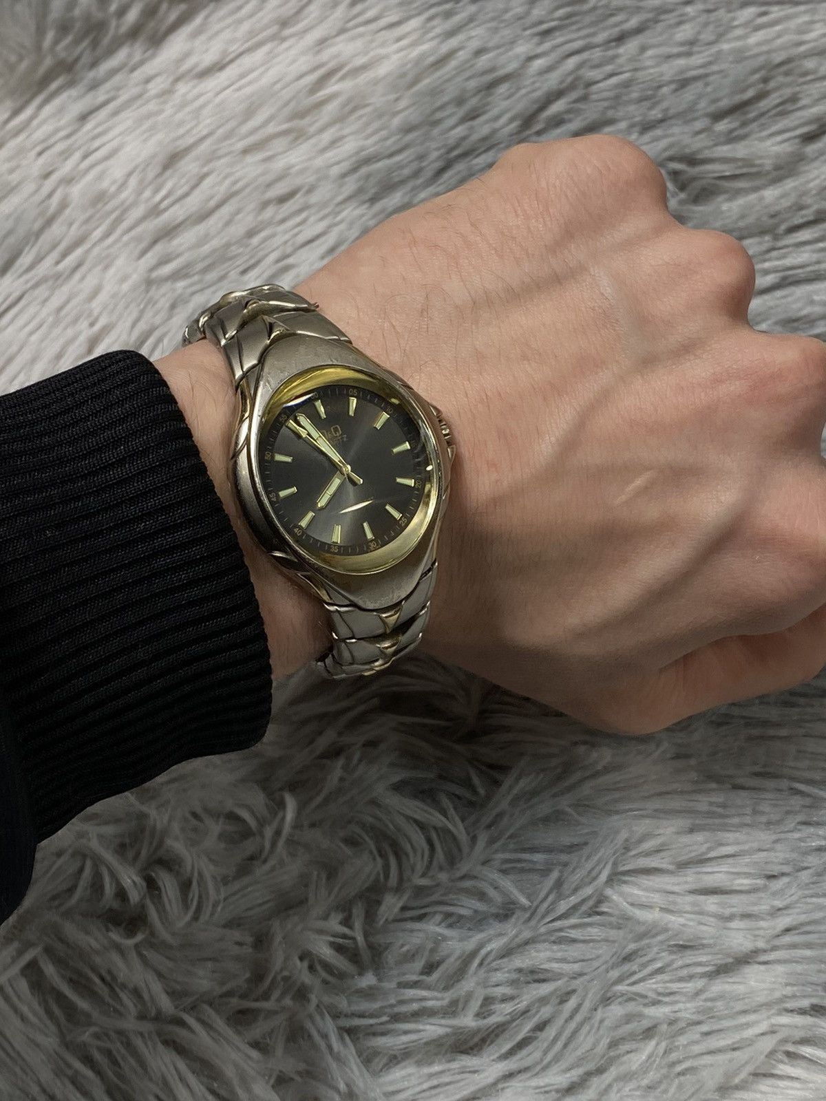 Japanese Brand × Vintage Rare ❗️ Gold Q&Q Quartz Watch | Japanese Brand Size ONE SIZE - 2 Thumbnail