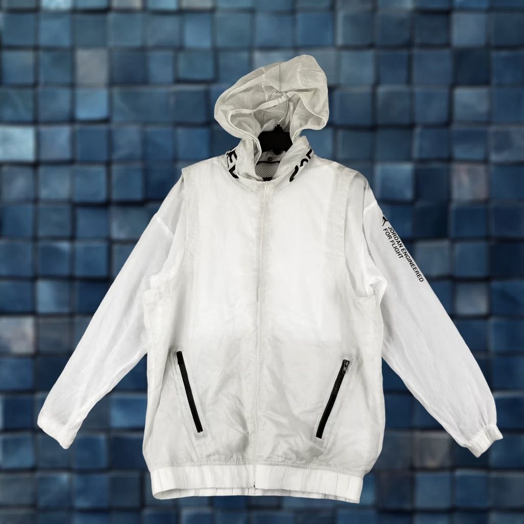 Jordan Brand Nike Jordan 23 Engineered Full Zip Lightweight Jacket Men Small White AT9775-100 Size US S / EU 44-46 / 1 - 1 Thumbnail