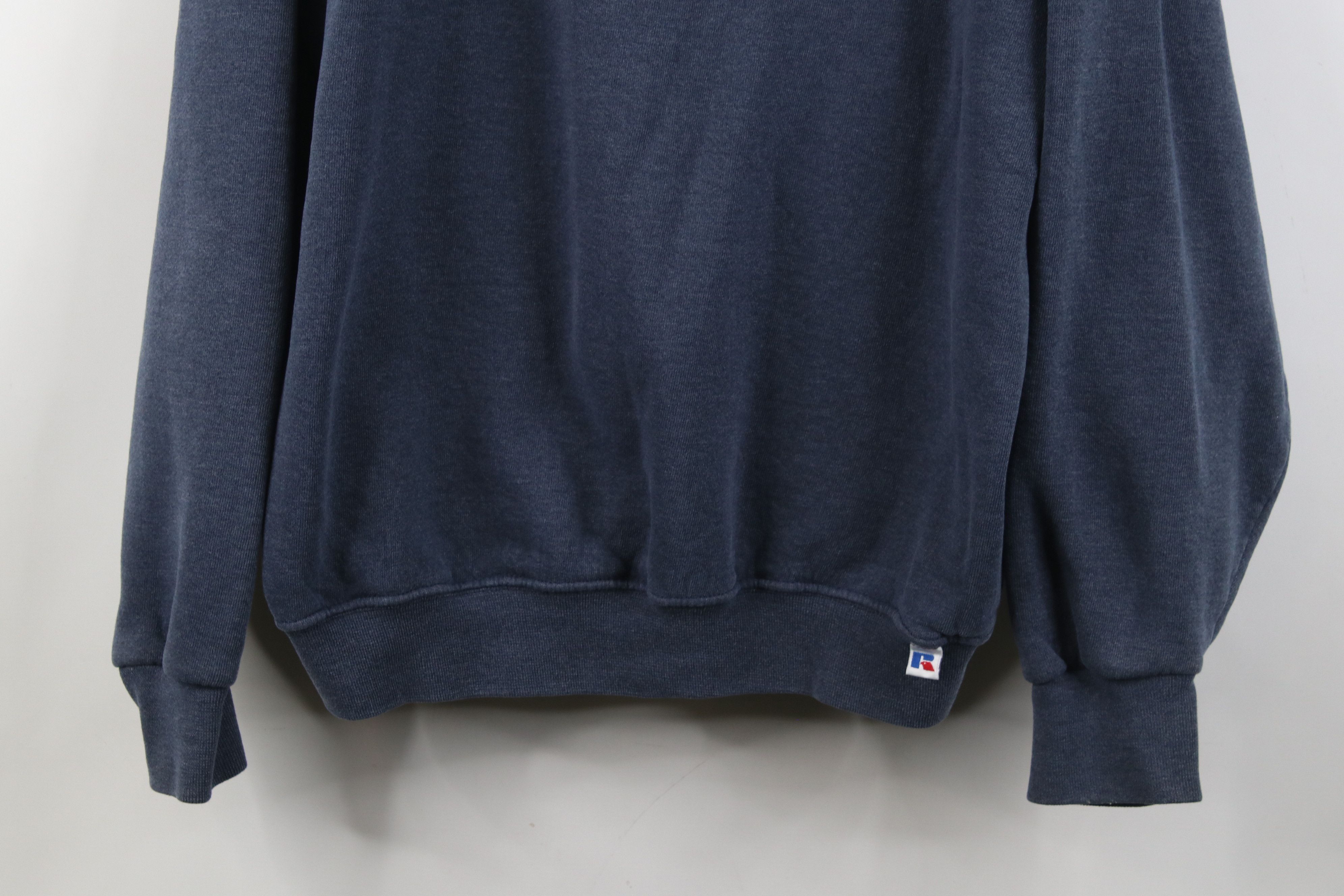Russell Athletic Vintage 90s Y2K Russell Athletic Crewneck Sweatshirt Blue Size US L / EU 52-54 / 3 - 3 Thumbnail