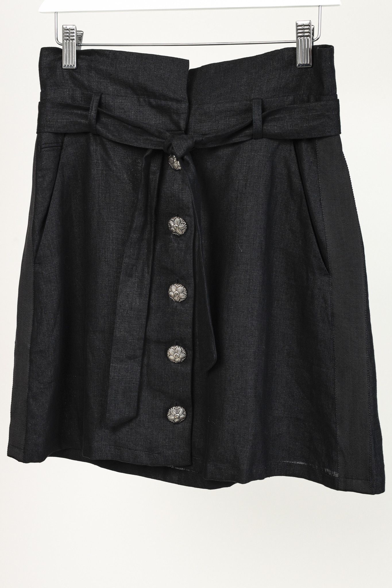 The Kooples The Kooples Linen Button Down Skirt Size 28" / US 6 / IT 42 - 3 Thumbnail