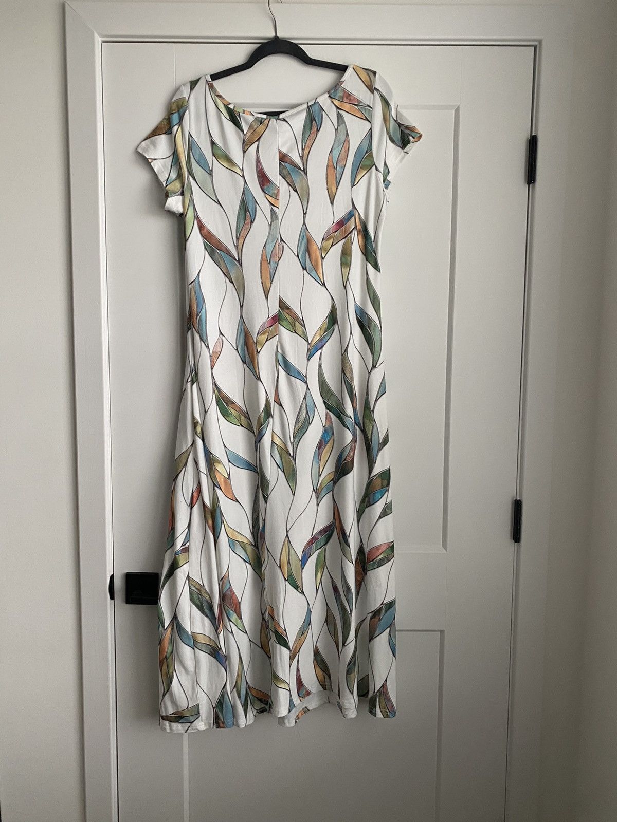 Other NWT Noracora womens short sleeve printed jersey maxi dress Size M / US 6-8 / IT 42-44 - 8 Thumbnail