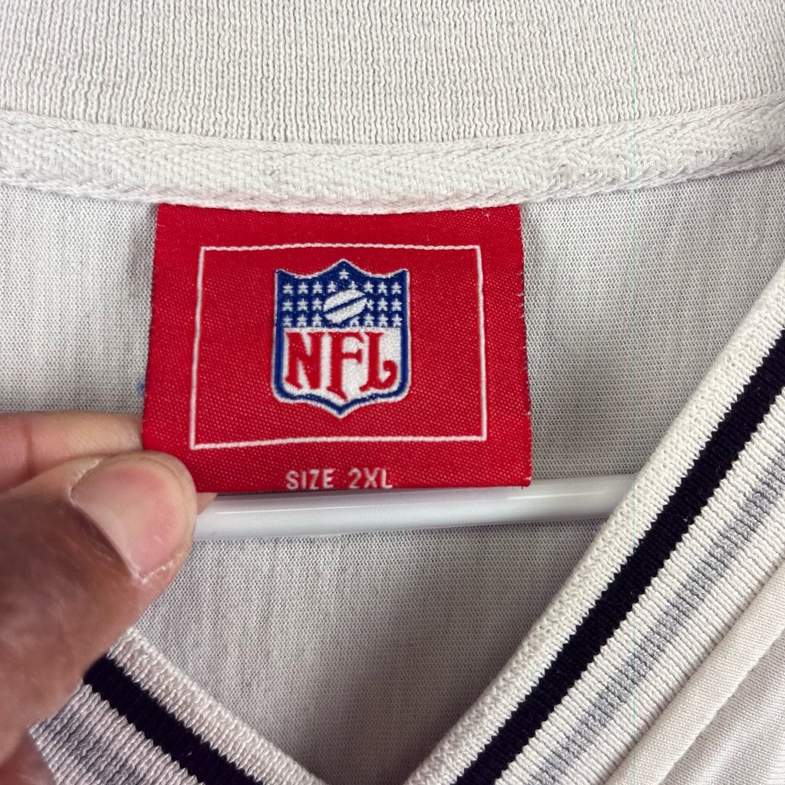 NFL VTG Oakland Raiders Shirt Mens 2XL NFL Football Waffle Knit Size US XXL / EU 58 / 5 - 3 Thumbnail