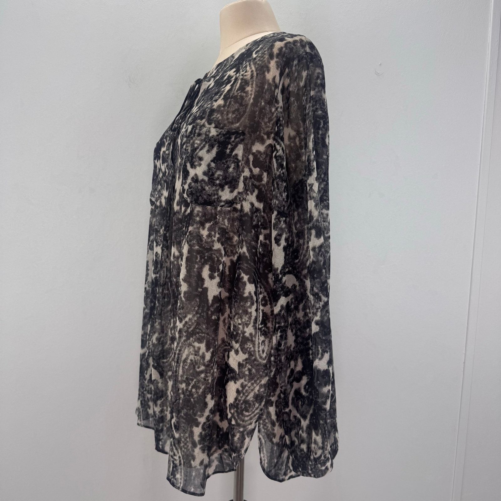 Marina Rinaldi Marina Rinaldi Grey Tunic Top Blouse US 16 Travel Old Money Size XXL / US 16-18 / IT 52-54 - 3 Thumbnail