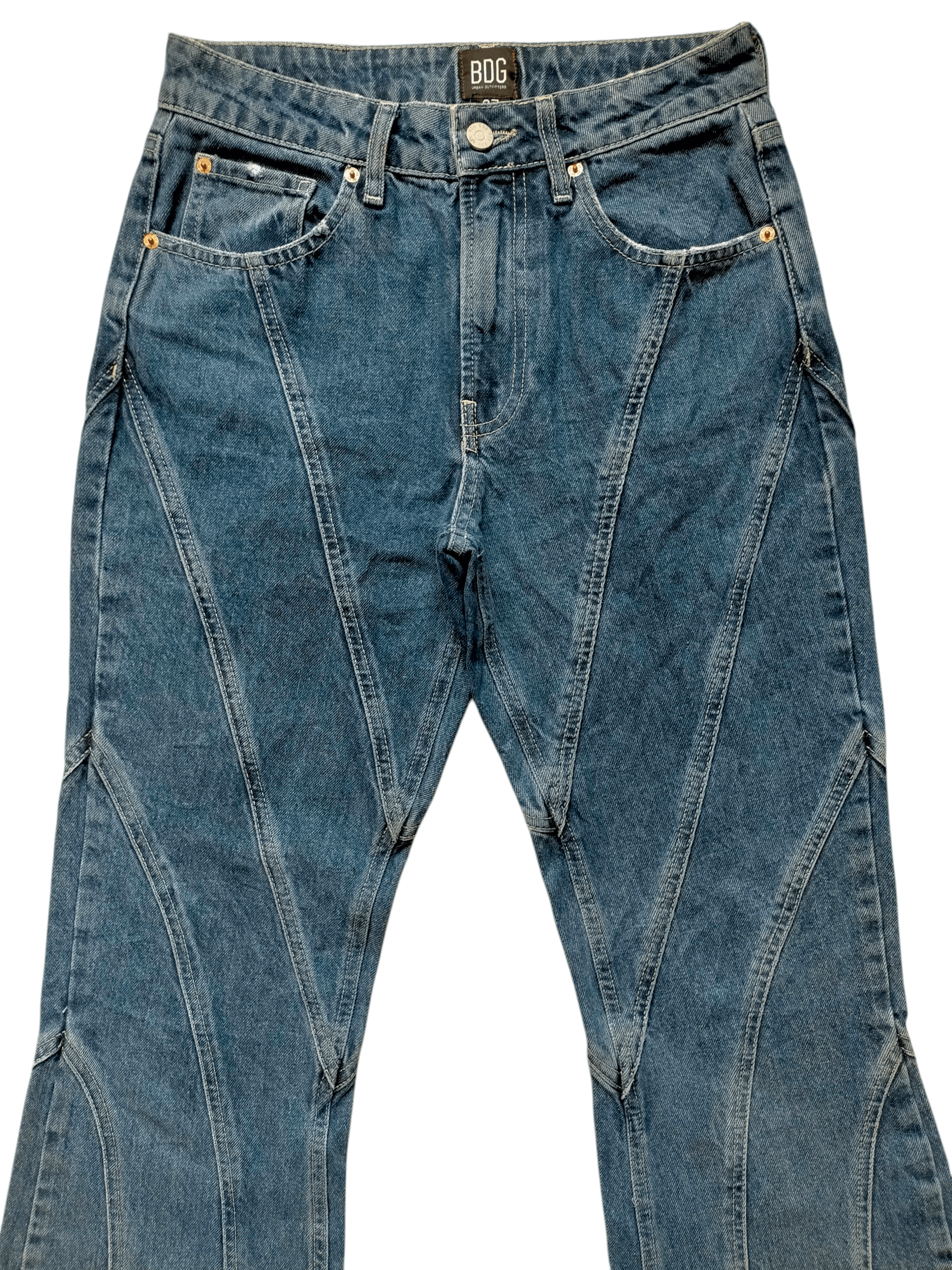 If Six Was Nine Flare Jeans BDG Blue Boot cut Denim Size US 29 - 3 Thumbnail