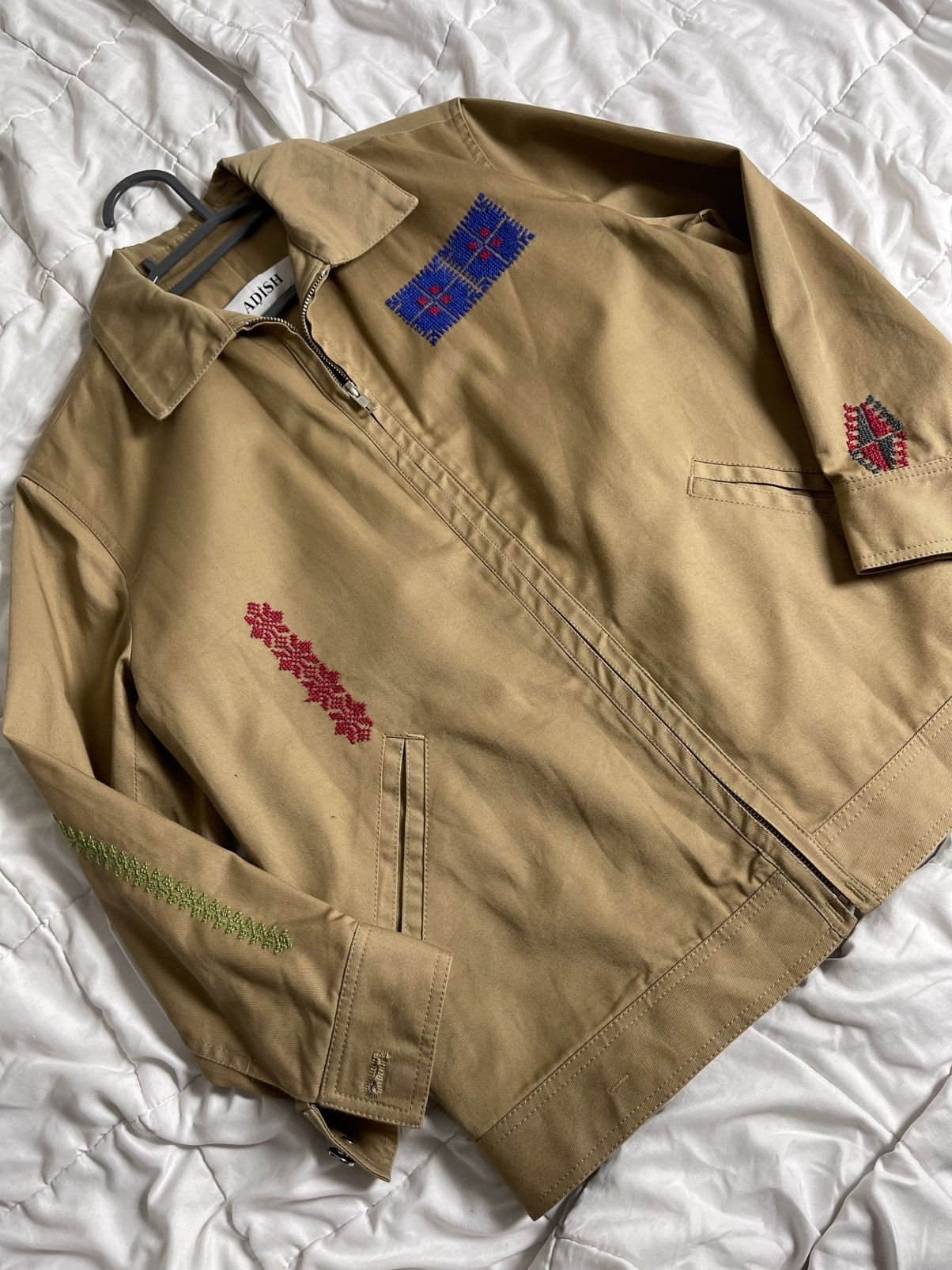 ADISH Palestinian Label "Tatreez Embroidery" Zip Up Jacket