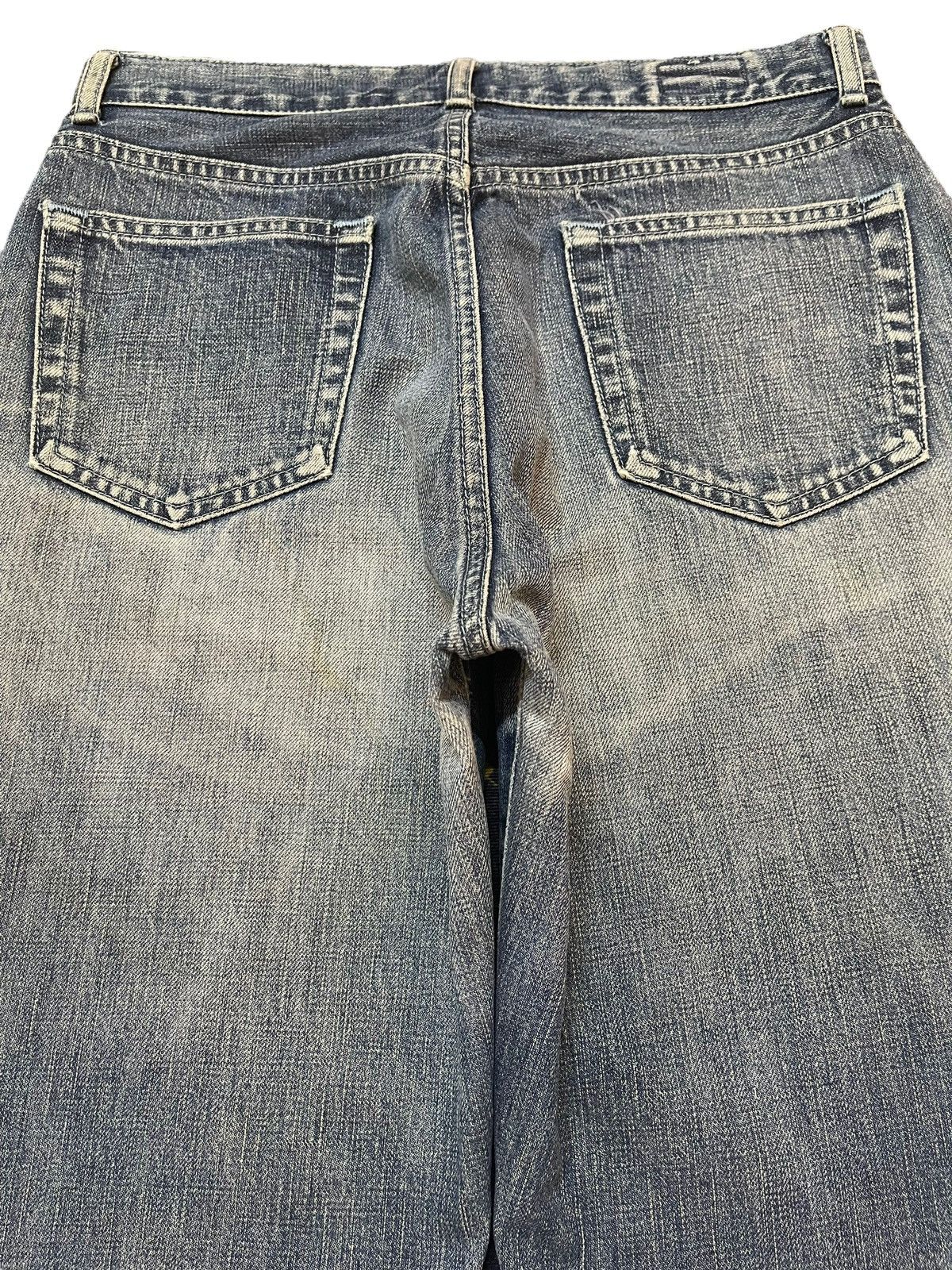 If Six Was Nine Vintage Japanese Brand Blue Faded Wash Style Flare Jeans Size US 29 - 5 Thumbnail