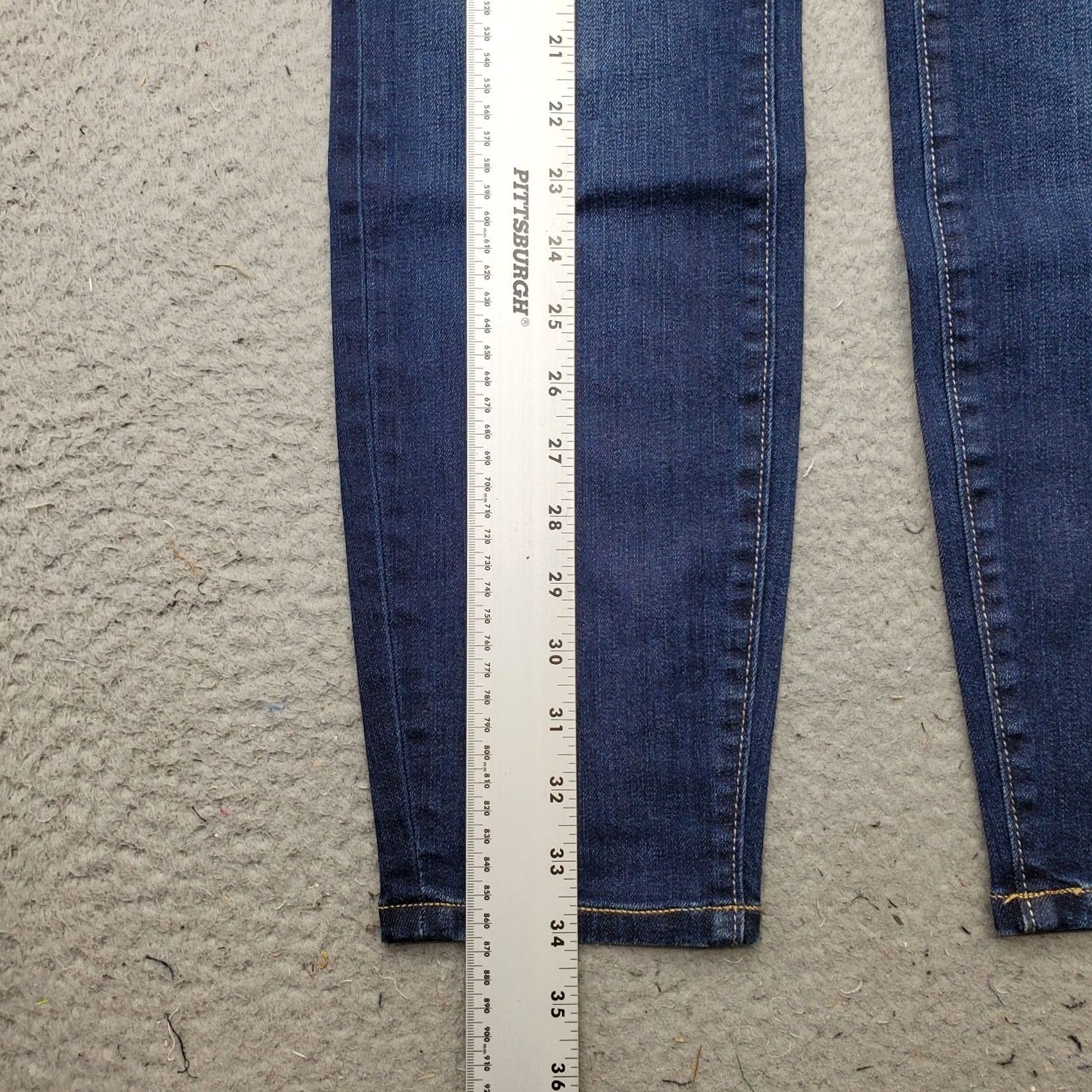 Loft Ann Taylor LOFT Skinny Jeans Womens 2 Blue Denim 5-Pocket Streetwear Size 26" / US 2 / IT 38 - 3 Thumbnail