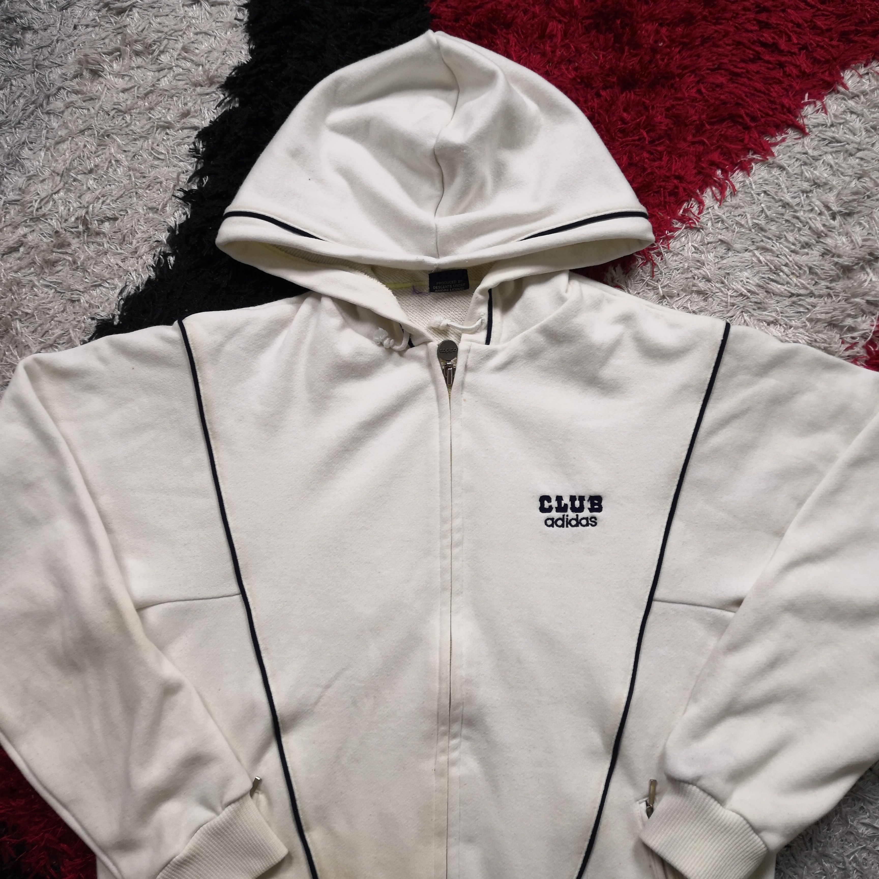 Adidas × Vintage Vintage Adidas Sweater Hoodie Adidas Club Sweatshirt Hooded Size US M / EU 48-50 / 2 - 3 Thumbnail