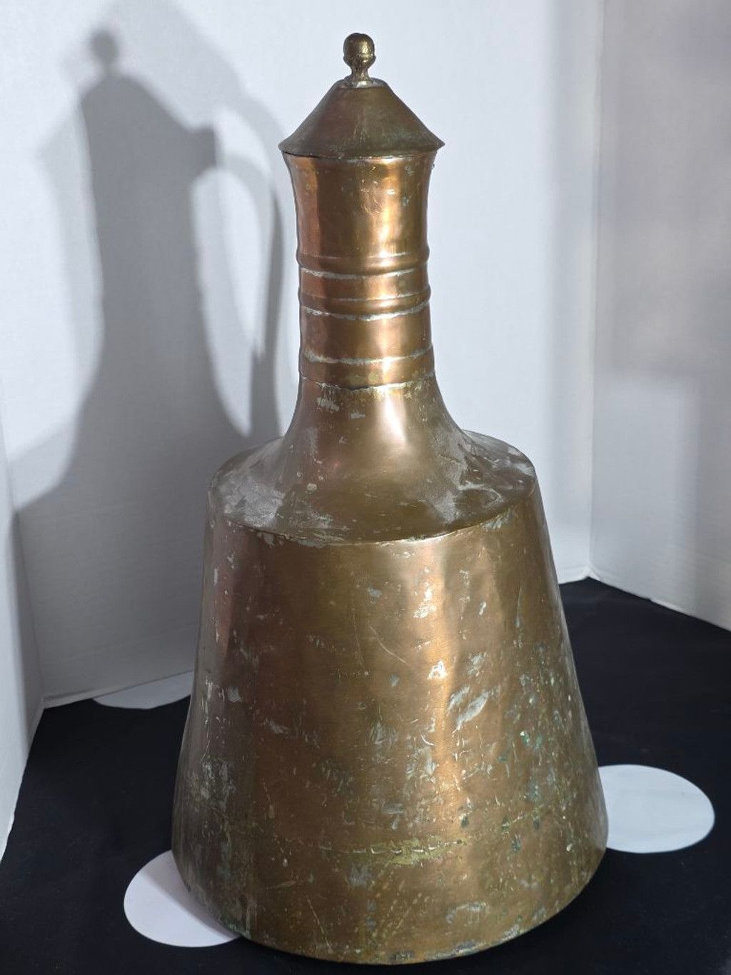 Other Antique Ottoman Copper Ewer - 19th Century Hand-Hammered Mid Size ONE SIZE - 2 Thumbnail