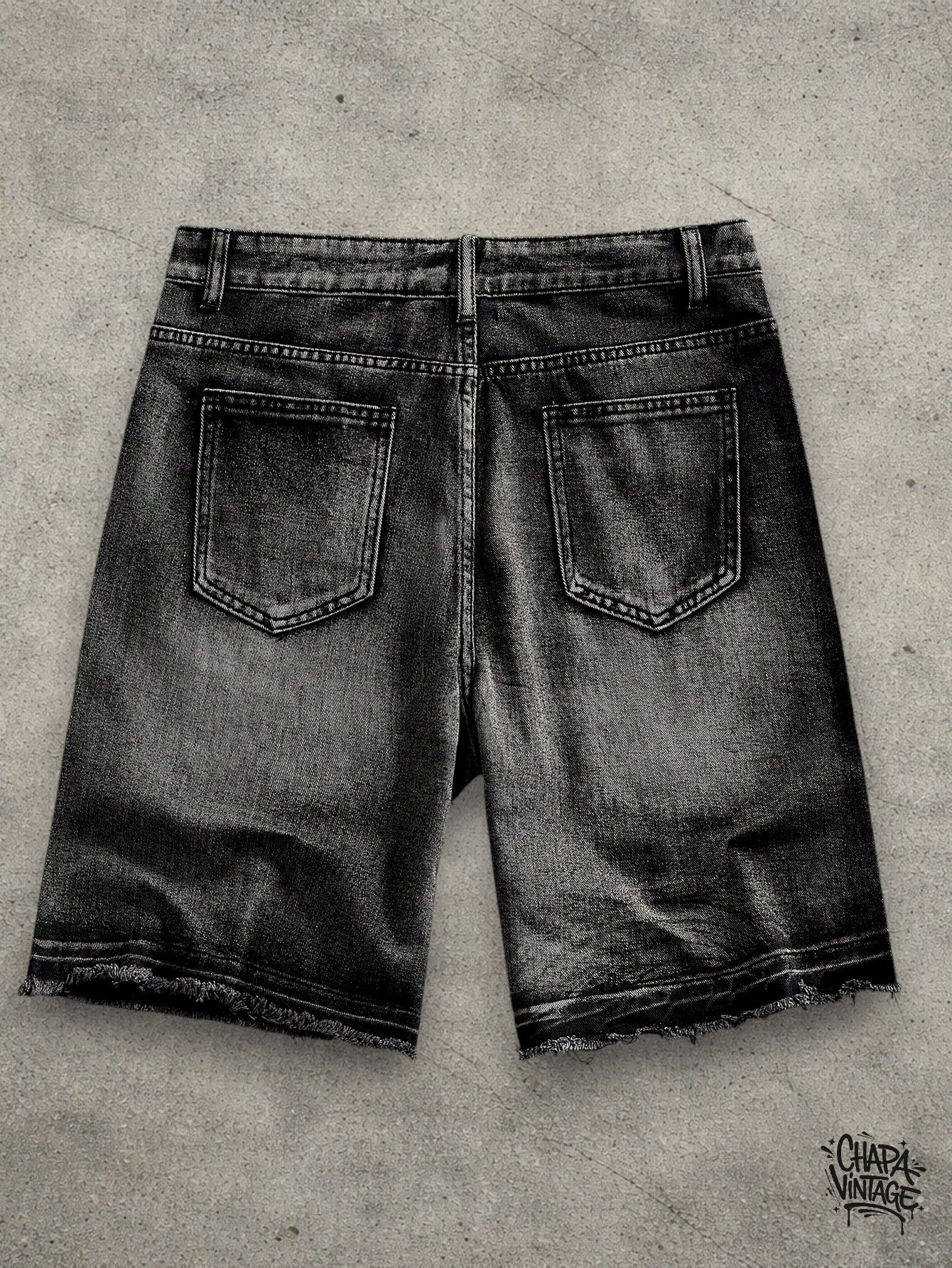 Vintage Dark gray diamonds shorts Size US 32 / EU 48 - 2 Thumbnail