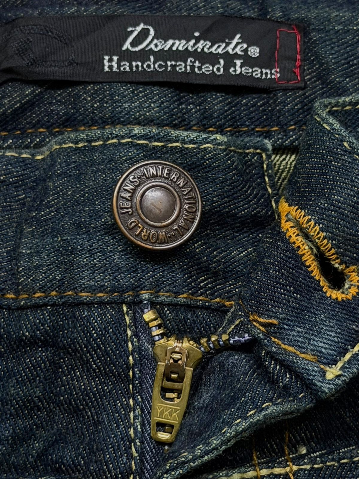 Other Vintage Dominate Handcrafted Jeans | Double Waist Style W33 Size US 33 - 10 Thumbnail