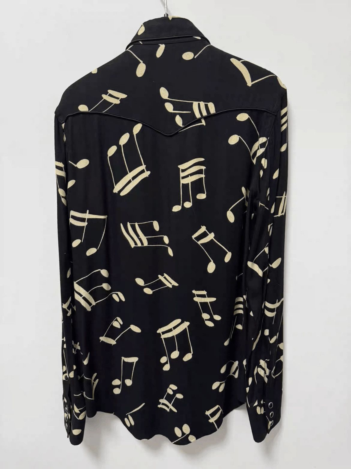 Saint Laurent Paris Saint Laurent Paris by Hedi 16AW Musical Letter Shirt-2508 Size US S / EU 44-46 / 1 - 2 Thumbnail