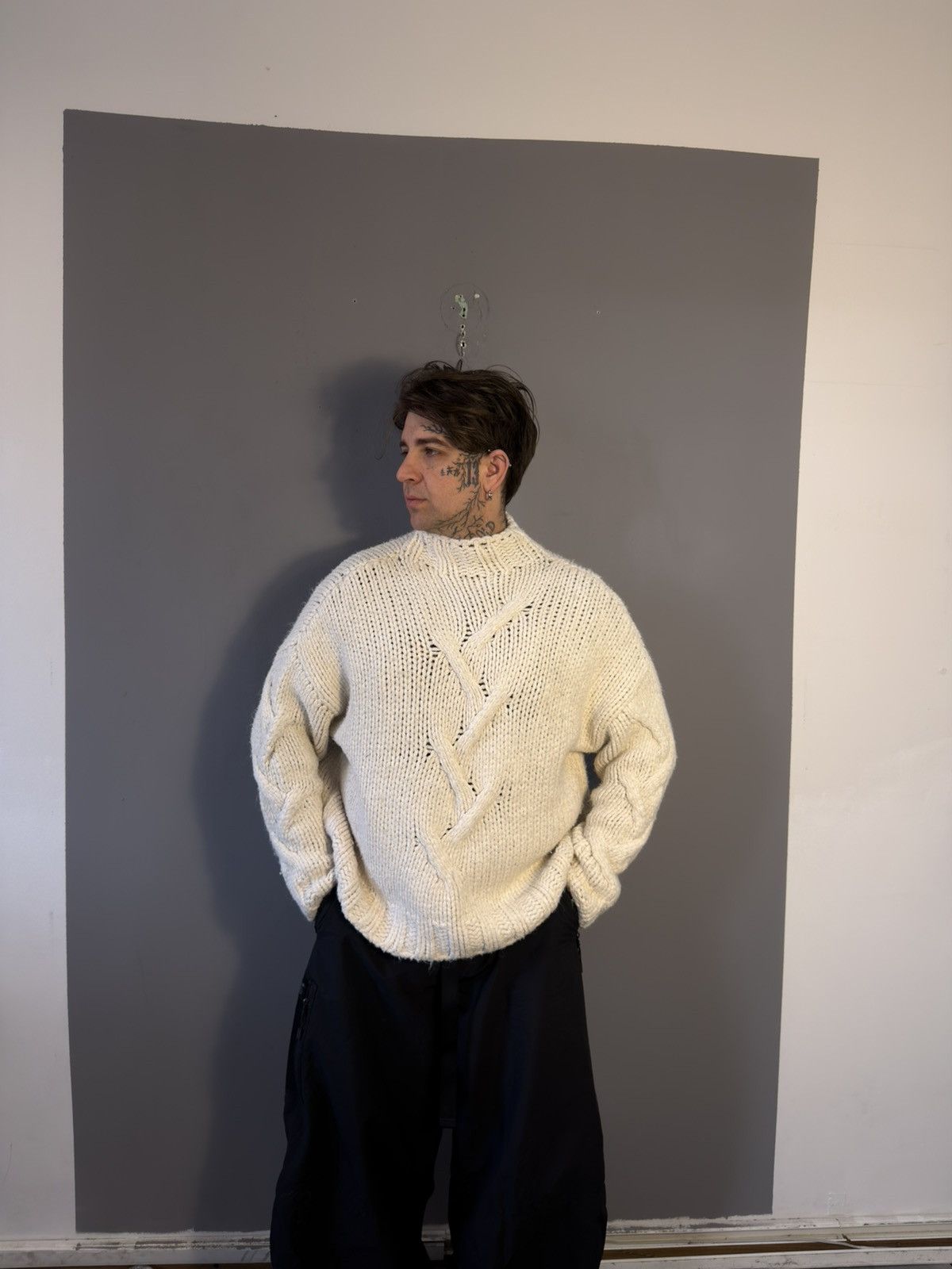 Balenciaga Balenciaga knit oversized sweater Size US L / EU 52-54 / 3 - 2 Thumbnail