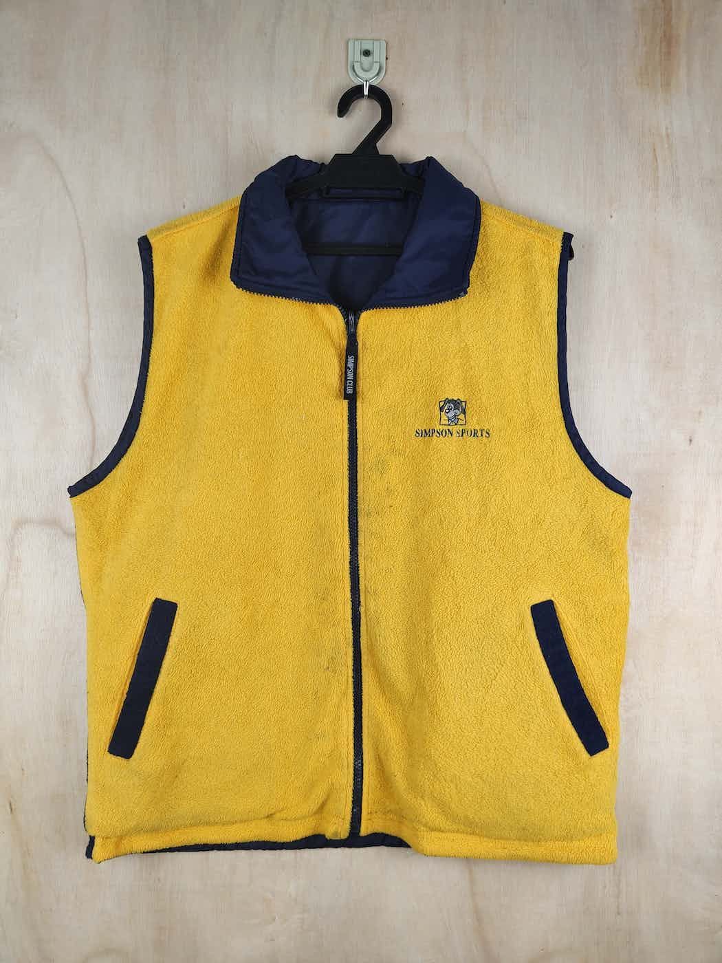 Japanese Brand Japan Yellow Simpson Sport Vests #S2458 Size US L / EU 52-54 / 3 - 4 Thumbnail