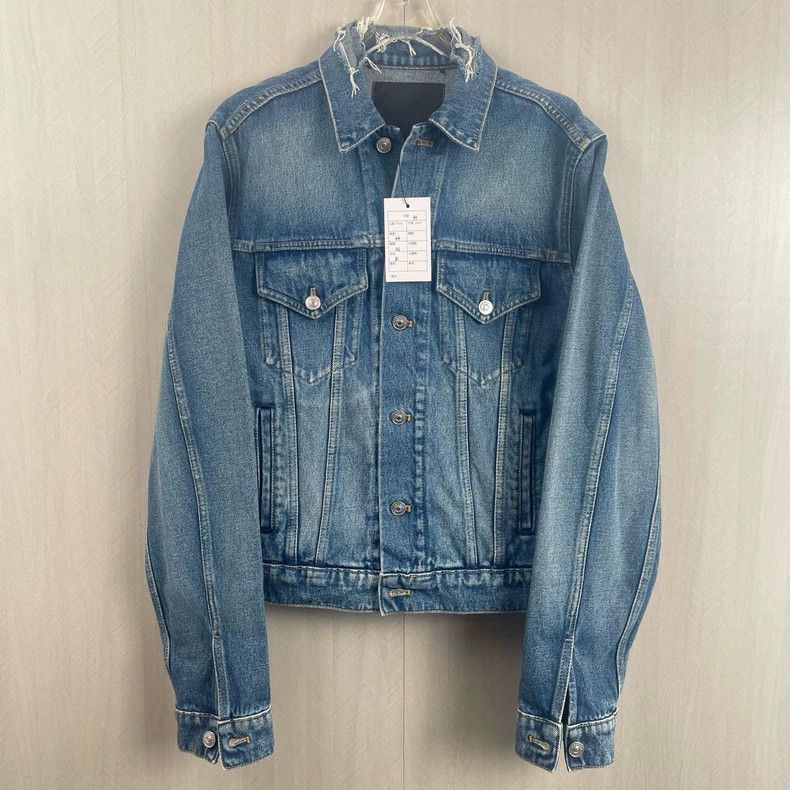 Balenciaga Balenciaga Coke Blue Destruction Denim Jacket Size US S / EU 44-46 / 1 - 1 Thumbnail