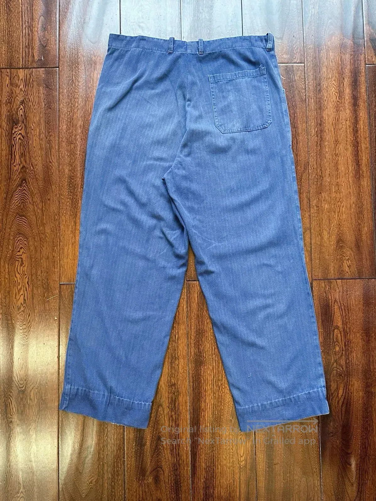 Vintage Vintage French Faded Work Pants. Size US 36 / EU 52 - 2 Thumbnail