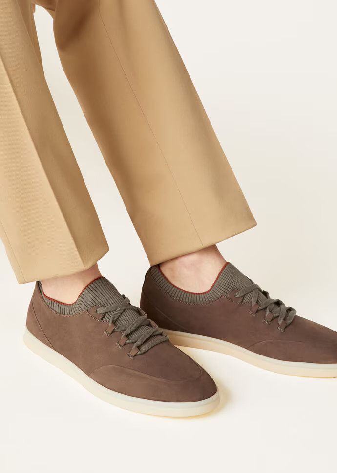 Loro Piana o1srvl11e0325 FAL2899 Walk Sneakers in Brown Size US 8 / EU 41 - 2 Thumbnail