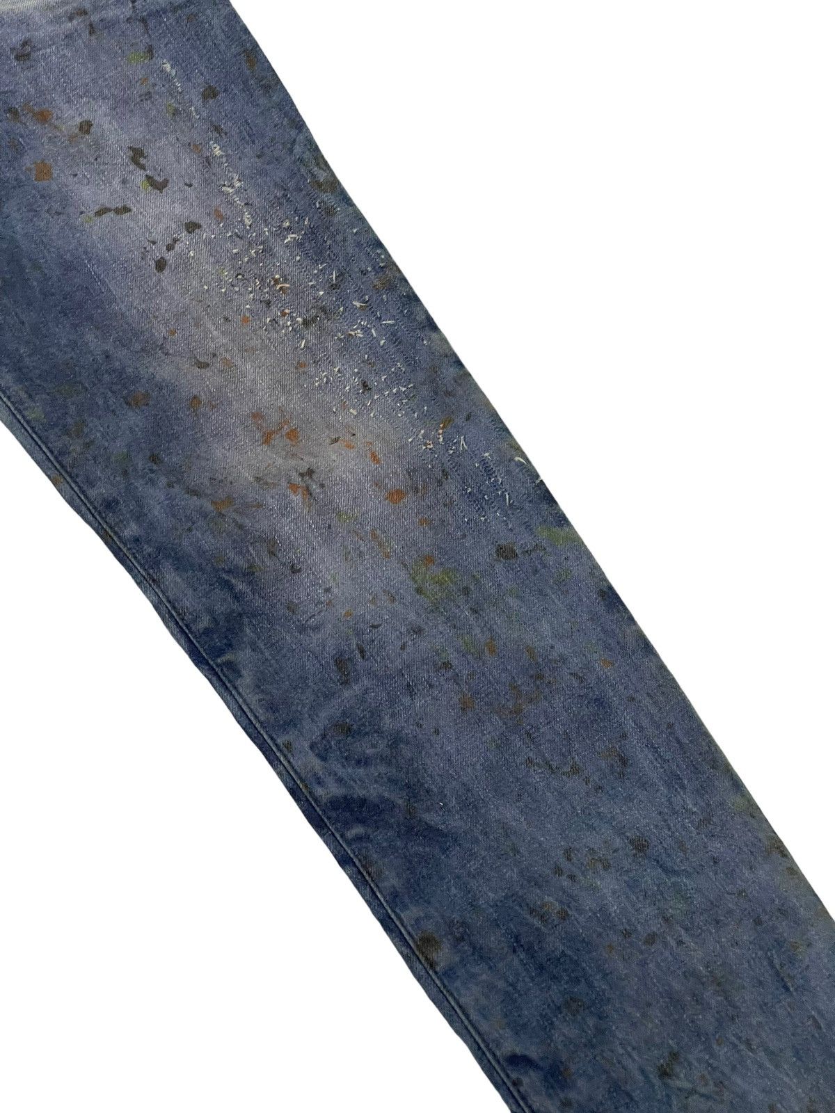 Diesel Skinny Jeans Diesel Gettleg Distress Paint Splash 6🟦2 Size US 29 - 7 Thumbnail