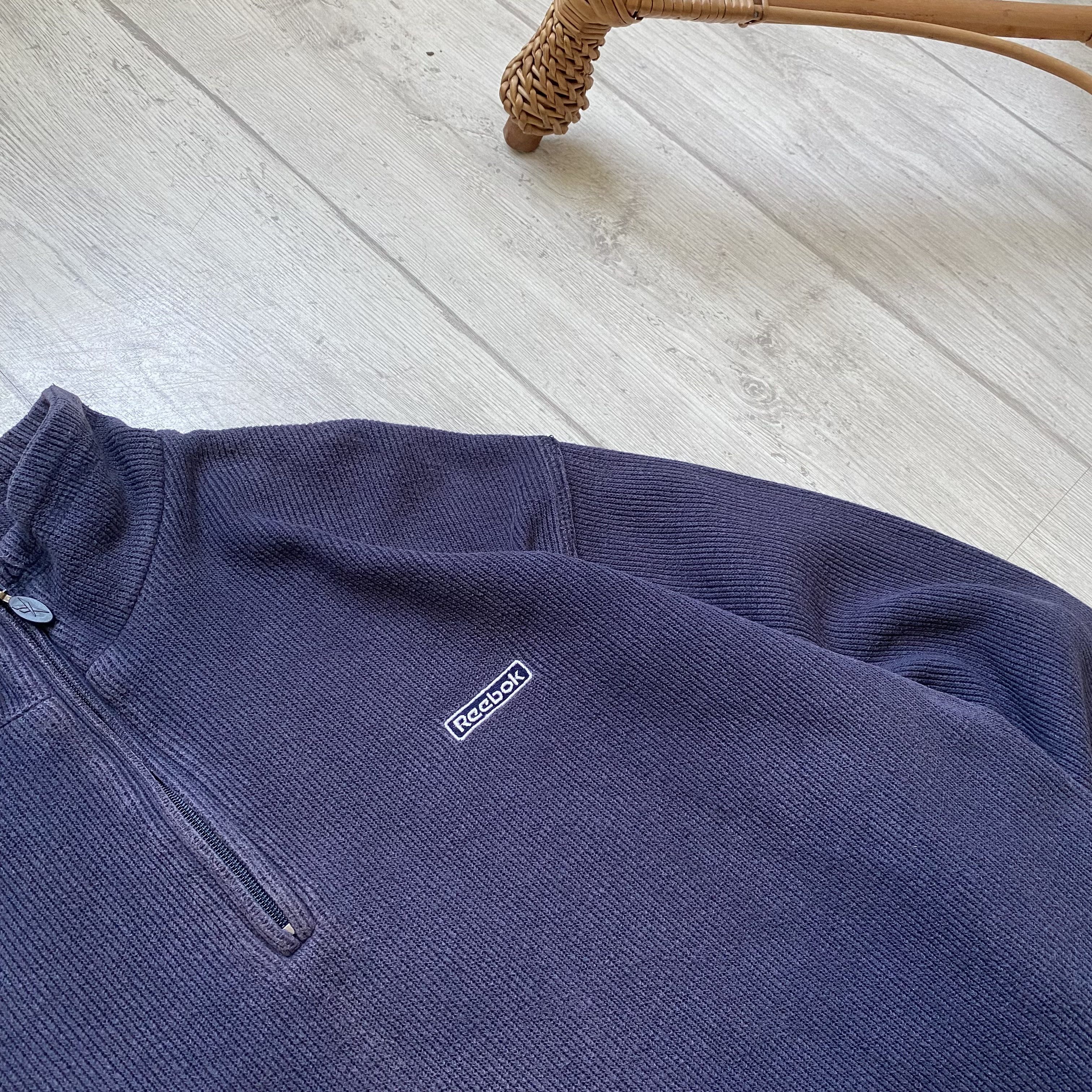 Reebok Vintage 90s Reebok sweatshirt Sun Faded 1/3 zip pullover Size US S / EU 44-46 / 1 - 4 Thumbnail