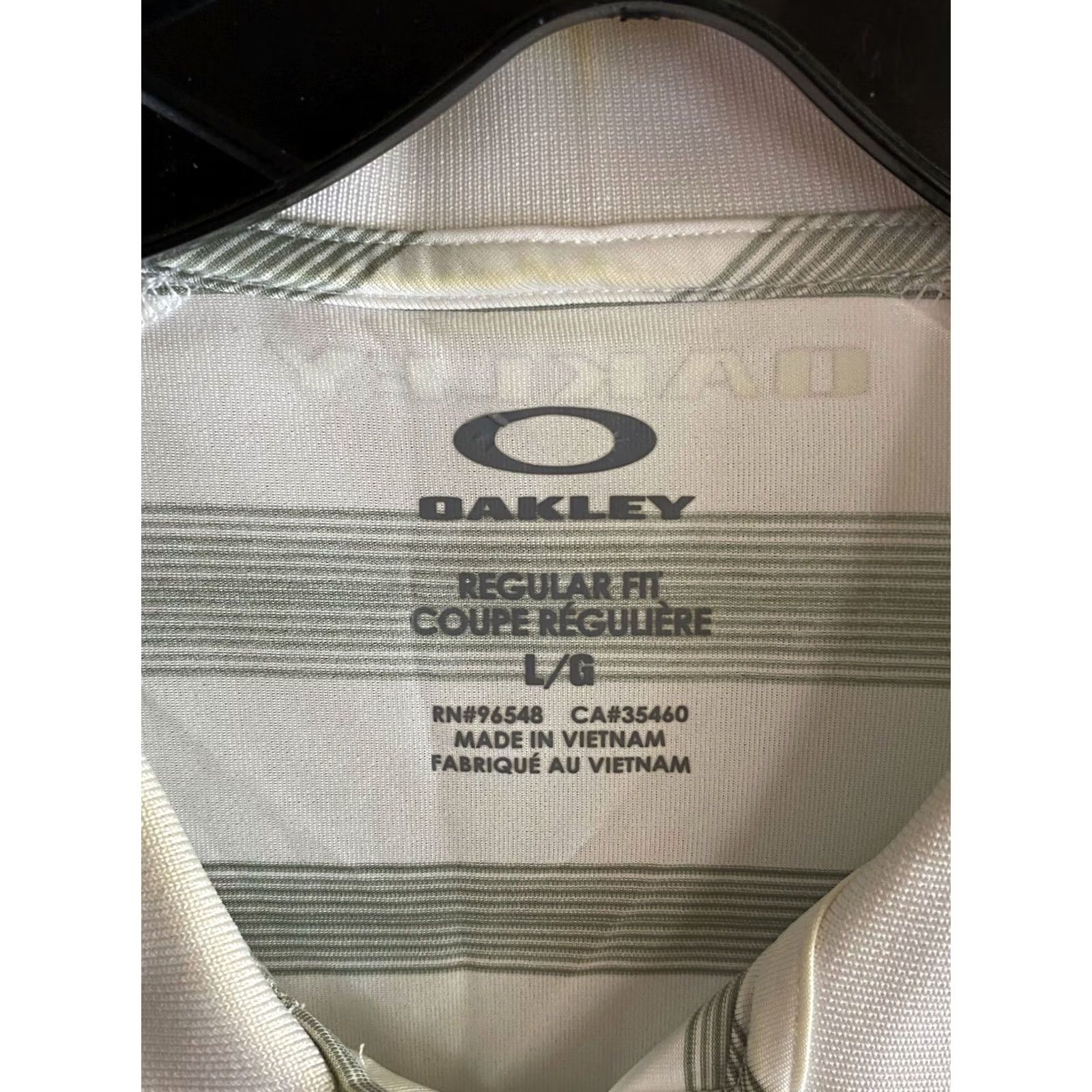 Oakley Oakley UNLV Rebel Golf Foundation Stripe Poly POLO SHIRT Large L Mens Polo Sharp Color XS? Size US XL / EU 56 / 4 - 3 Thumbnail