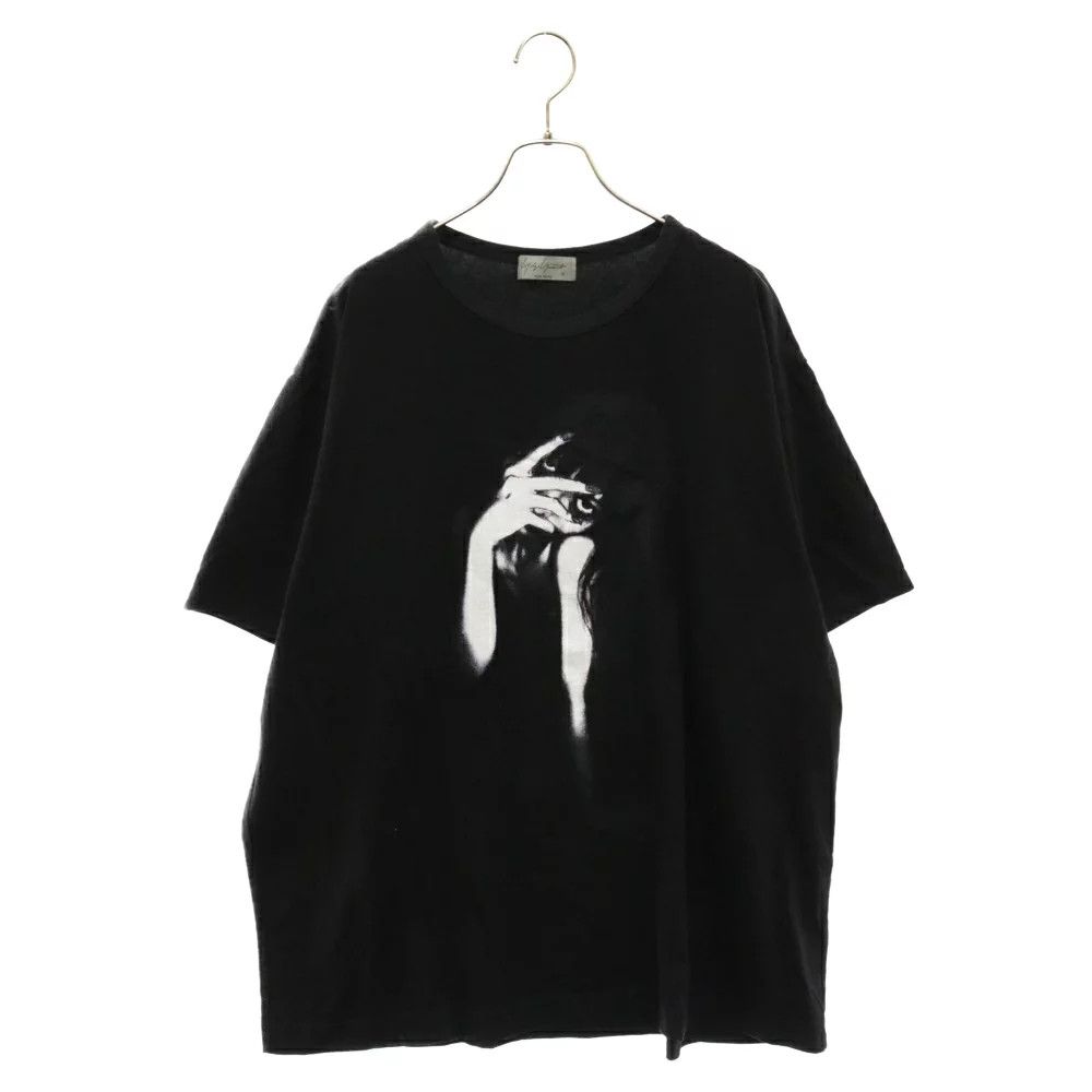 image of Yohji Yamamoto Pour Homme Woman Print S/s Tee in Black, Men's (Size Large)