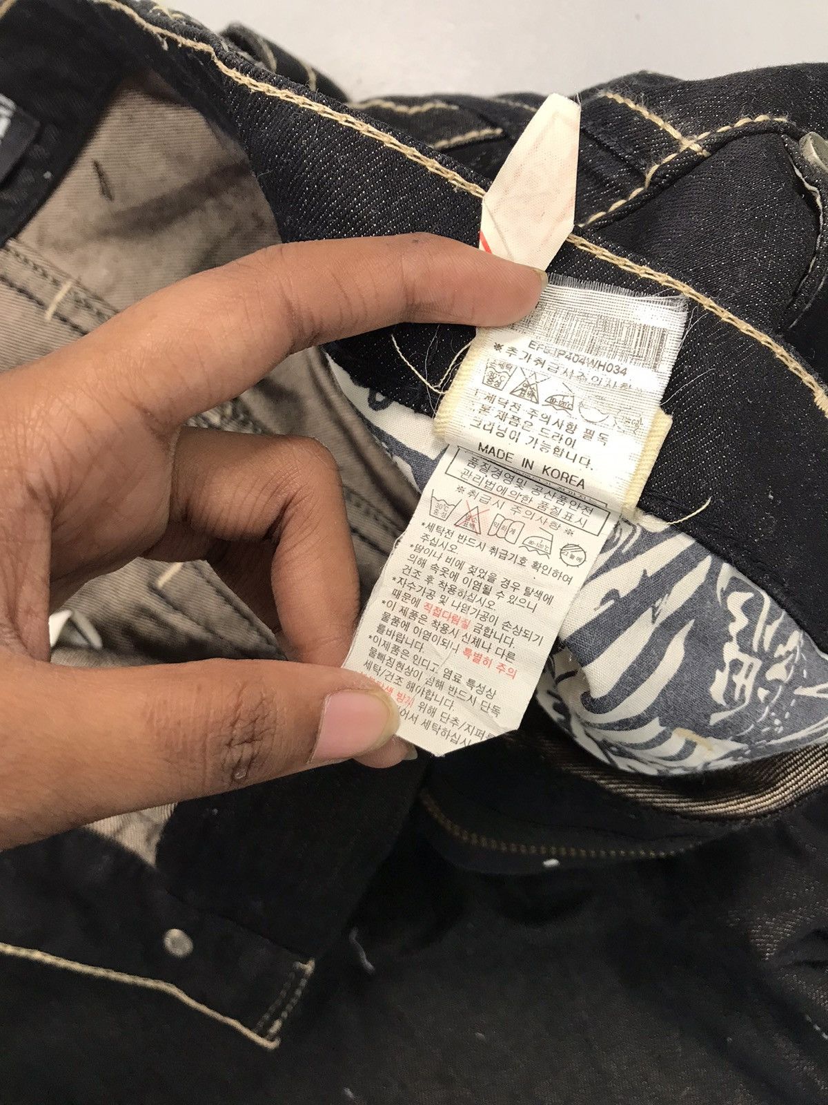 Japanese Brand Vintage Evisu inspired seagull buckle belt jort Size US 35 - 7 Thumbnail