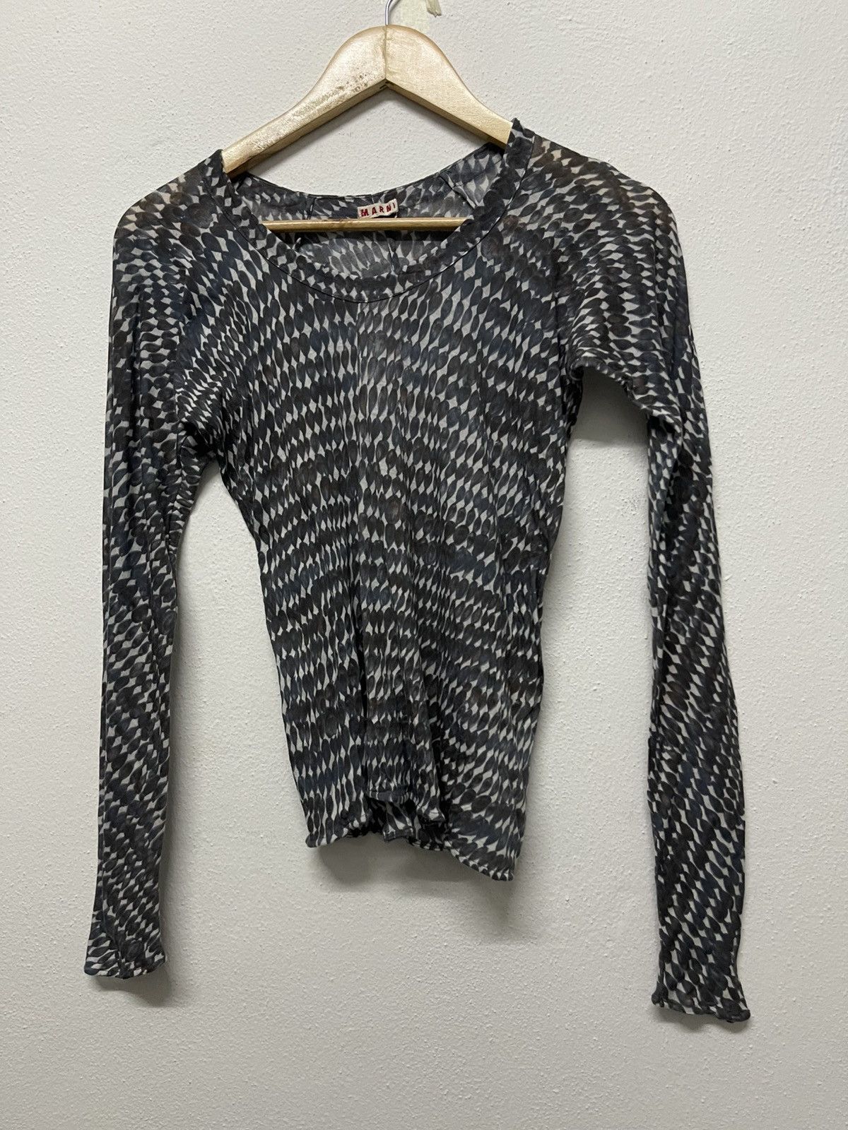 Marni × Vintage 90s MARNI LONG SLEEVE SHIRT WOMEN 42 Size M / US 6-8 / IT 42-44 - 1 Thumbnail